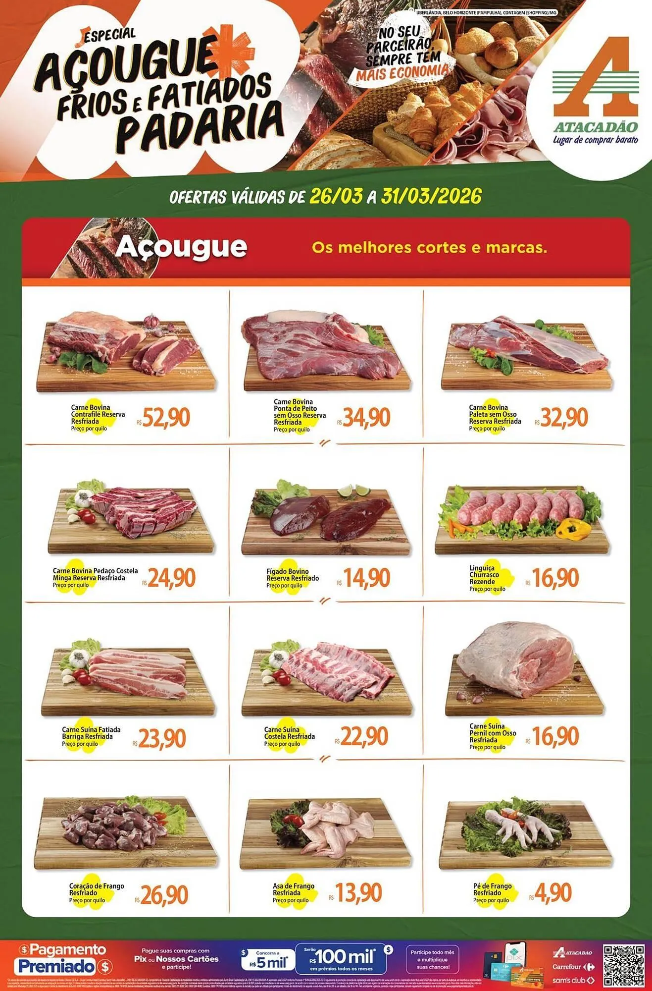 Encarte de Folheto Atacadão 27 de março até 31 de março 2026 - Pagina 1