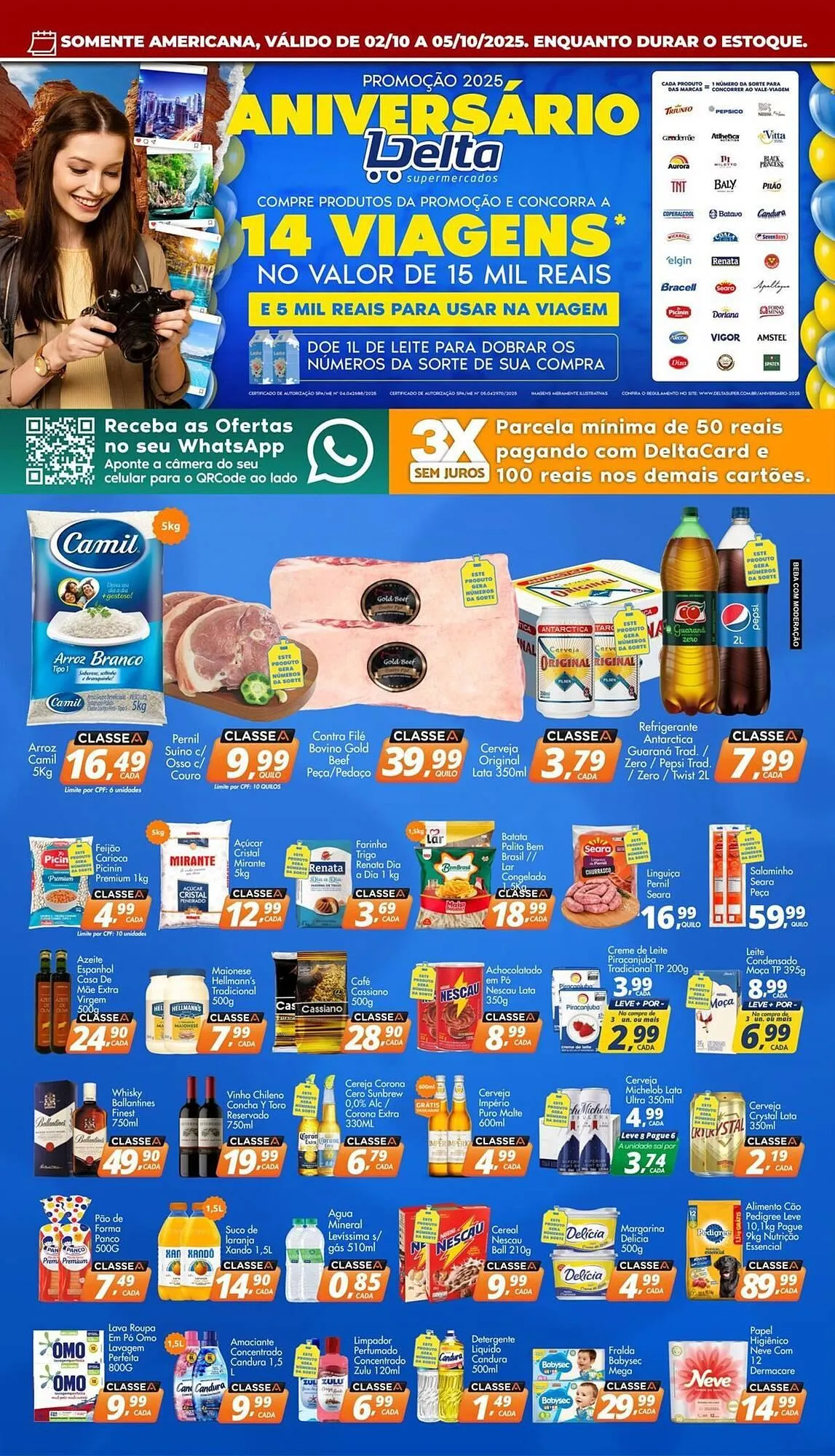 Encarte de Catálogo Delta Supermercados 2 de outubro até 5 de outubro 2025 - Pagina 1