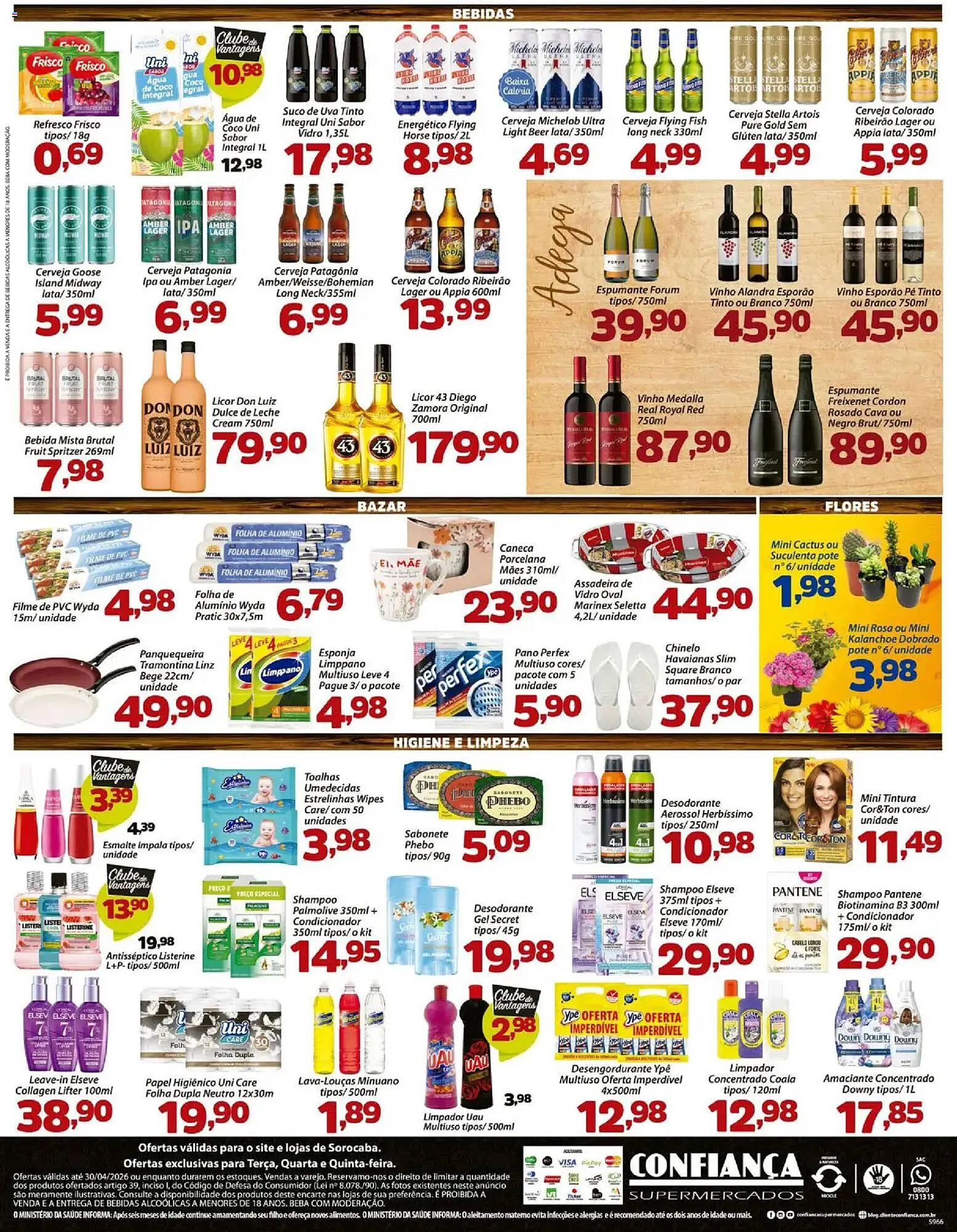 Encarte de Catálogo Confiança Supermercados 28 de abril até 30 de abril 2026 - Pagina 4