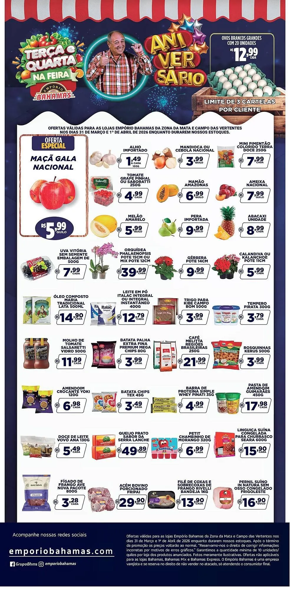 Encarte de Catálogo Empório Bahamas 31 de março até 1 de abril 2026 - Pagina 1