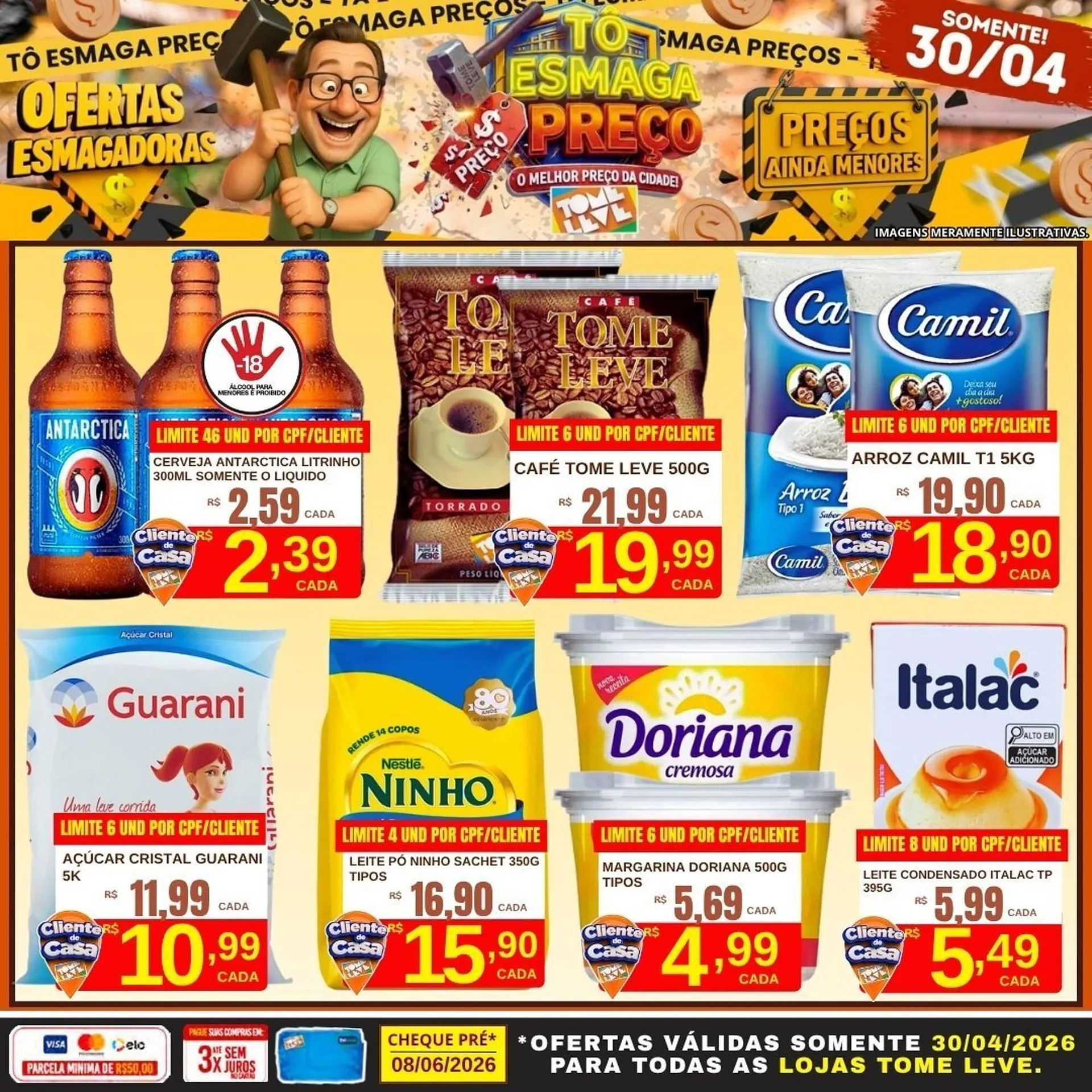 Encarte de Catálogo Tome Leve 29 de abril até 30 de abril 2026 - Pagina 1