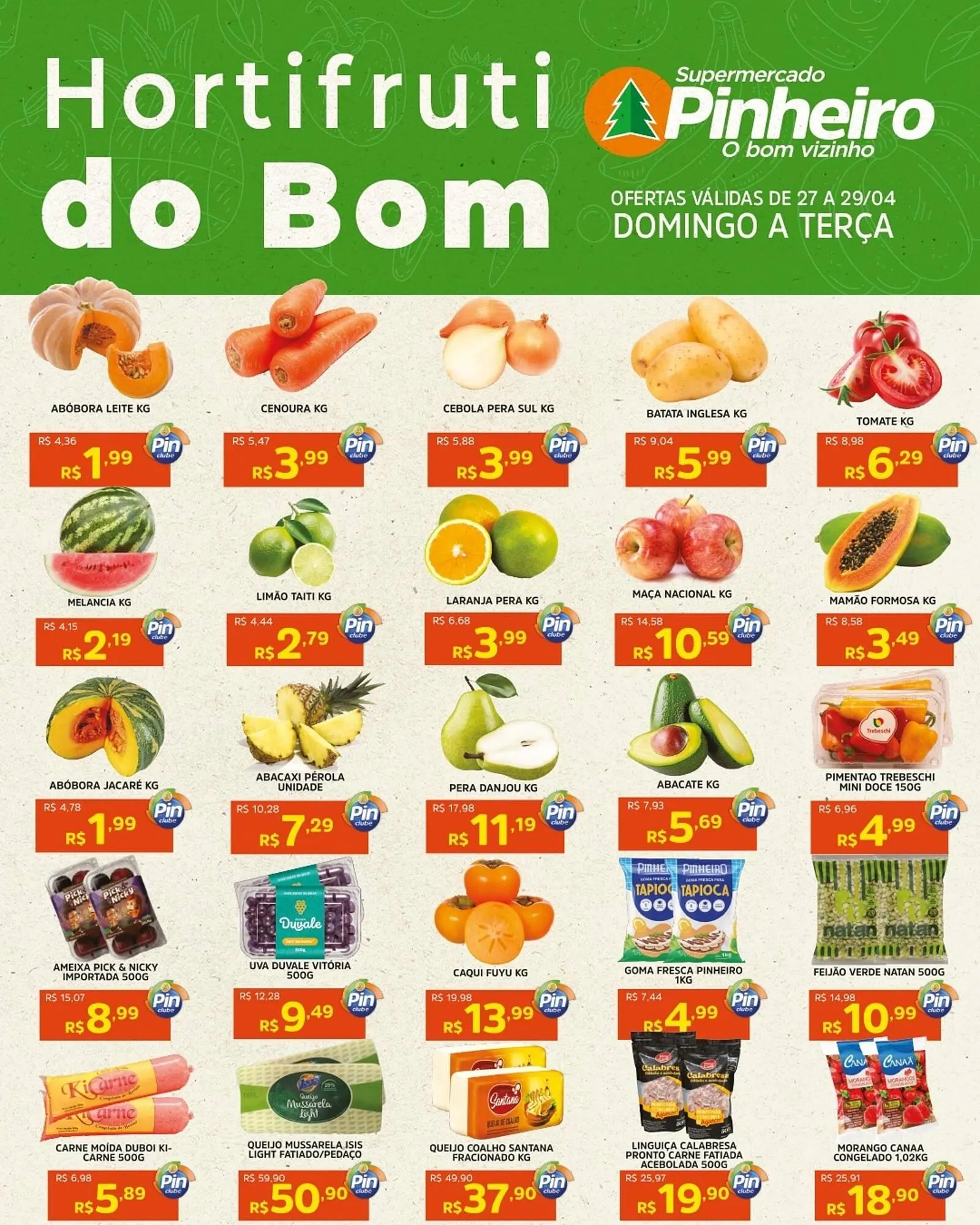 Encarte de Catálogo Pinheiro Supermercado 27 de abril até 29 de abril 2025 - Pagina 2