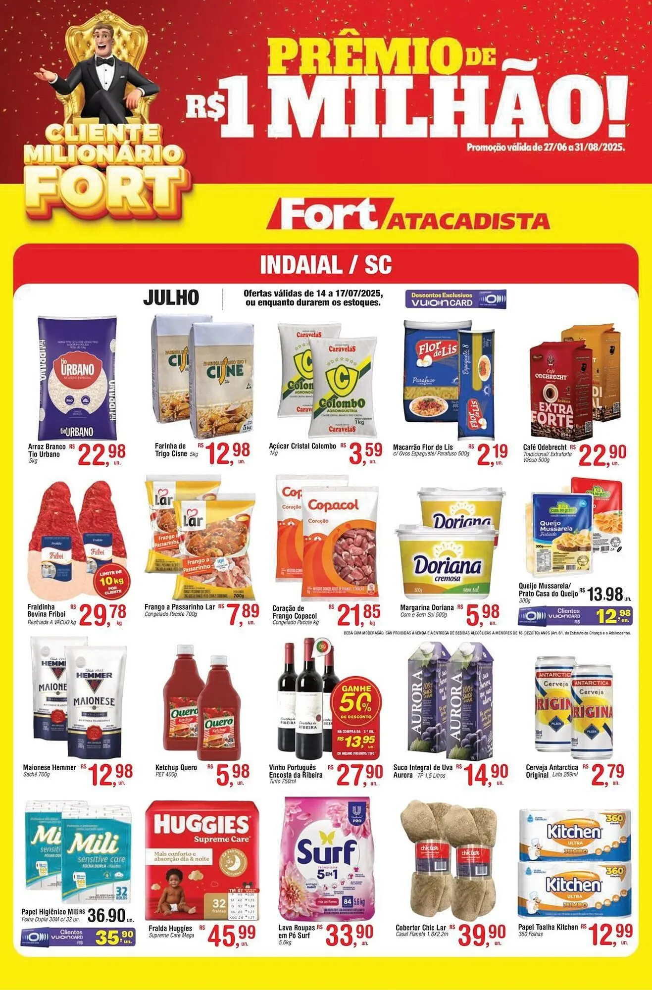 Encarte de Catálogo Fort Atacadista 14 de julho até 17 de julho 2025 - Pagina 1