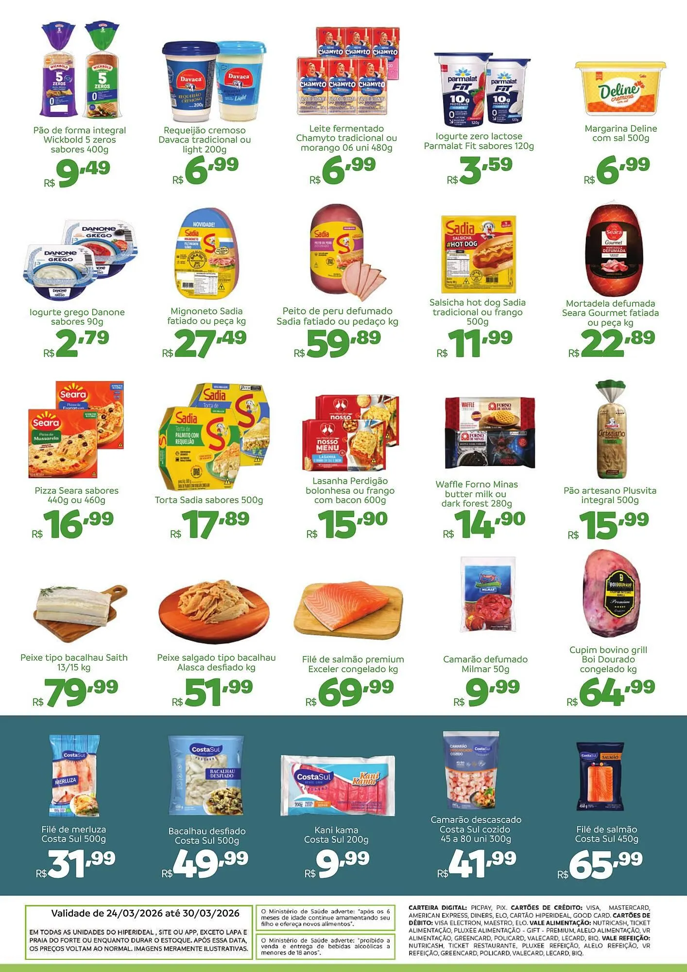 Encarte de Catálogo Hiperideal Supermercados 24 de março até 30 de março 2026 - Pagina 2