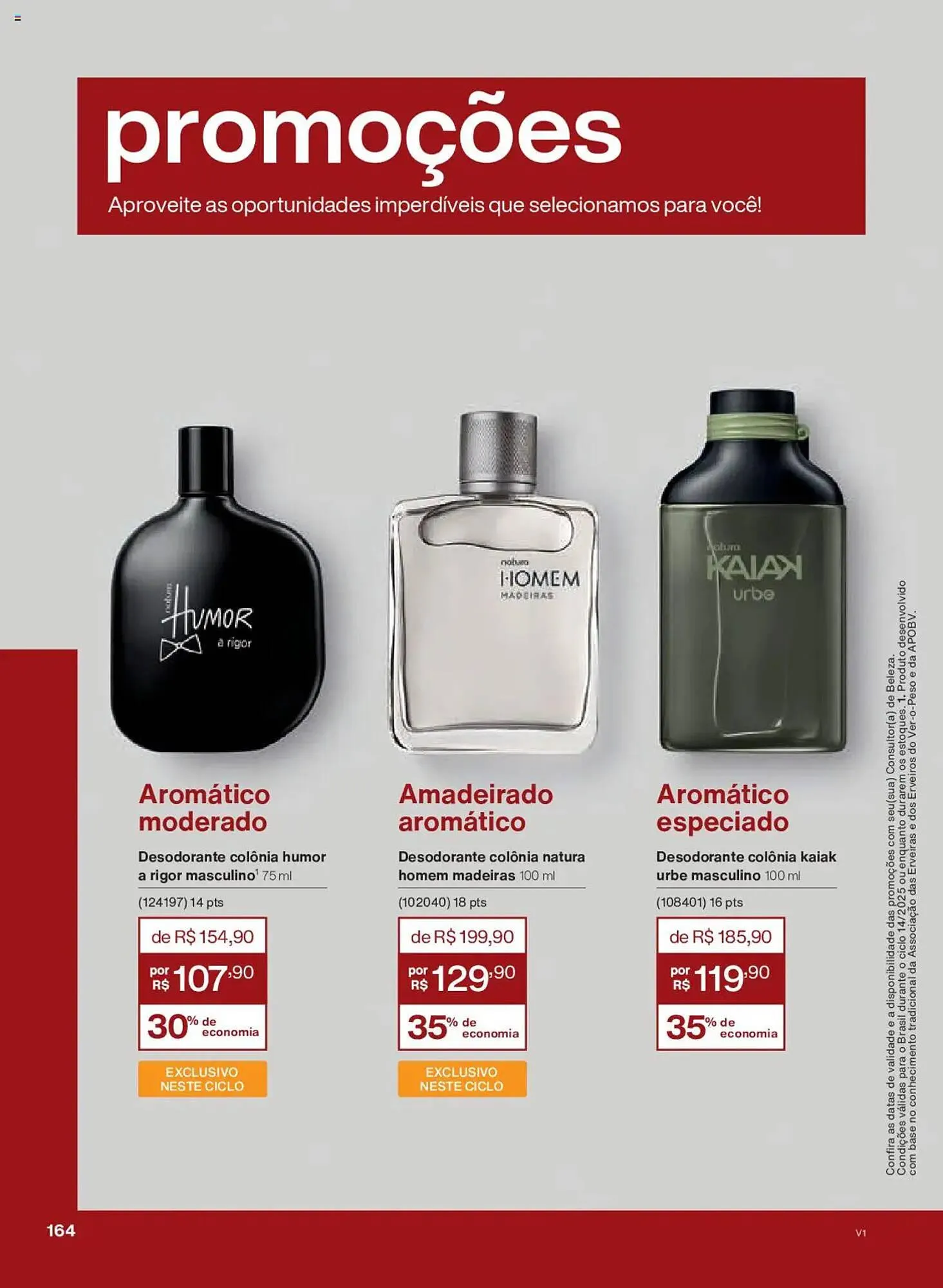 Encarte de Catálogo Natura 18 de agosto até 9 de setembro 2025 - Pagina 164