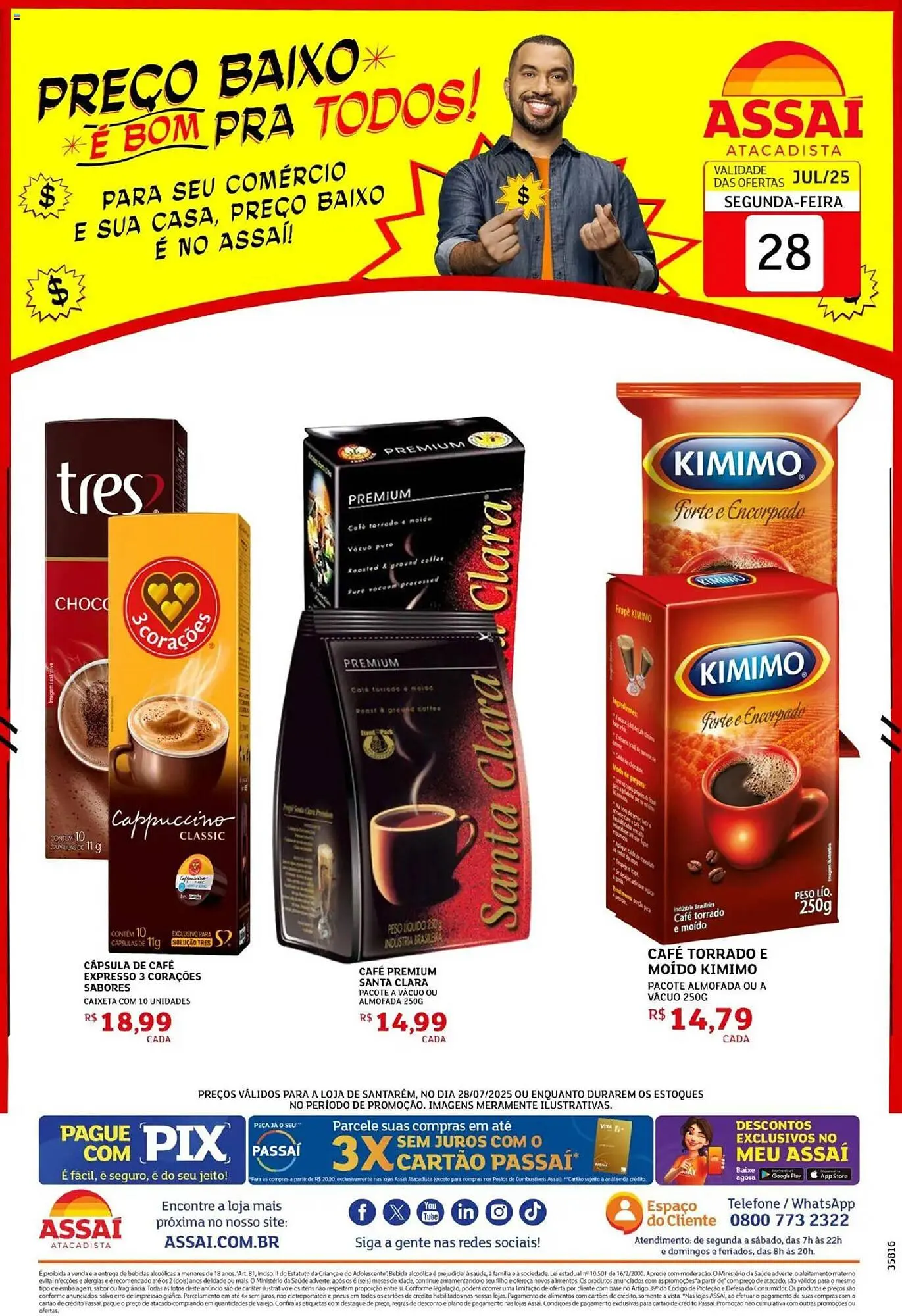 Encarte de Catálogo Assaí Atacadista 28 de julho até 29 de julho 2025 - Pagina 1