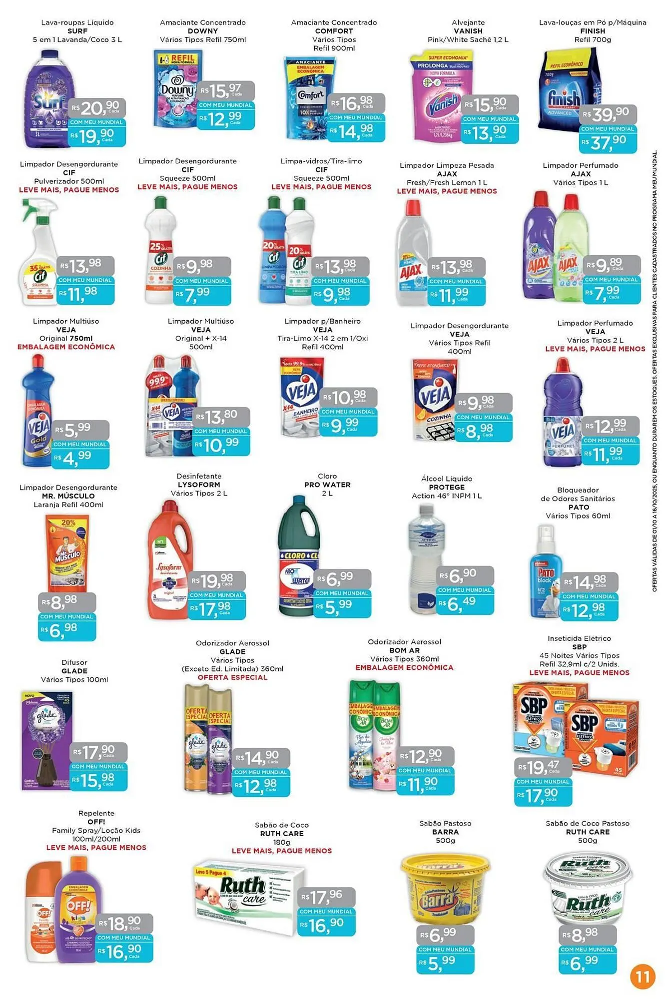Encarte de Encarte Supermercados Mundial 2 de outubro até 16 de outubro 2025 - Pagina 11