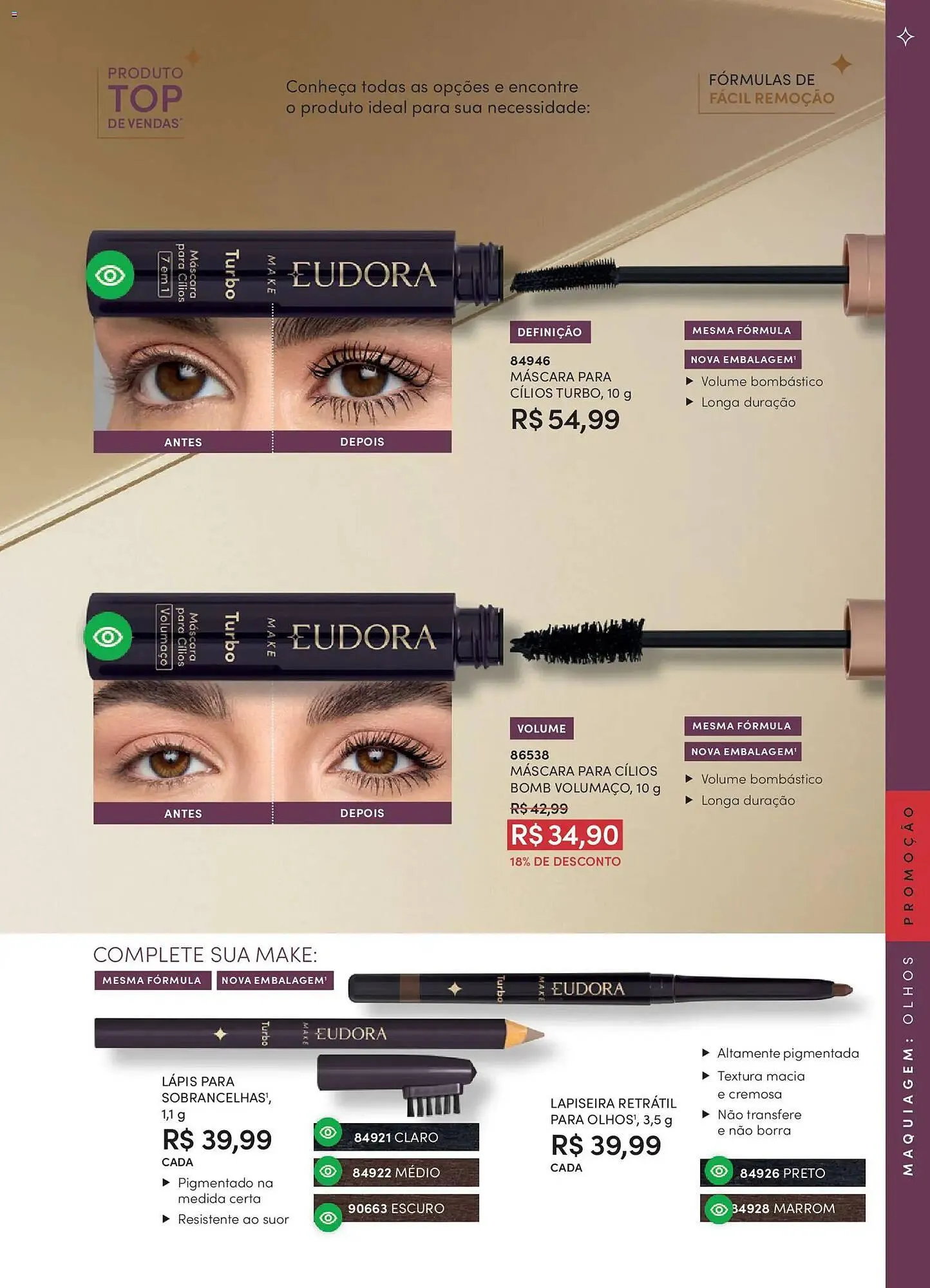 Encarte de Catálogo Eudora 19 de fevereiro até 19 de março 2026 - Pagina 59