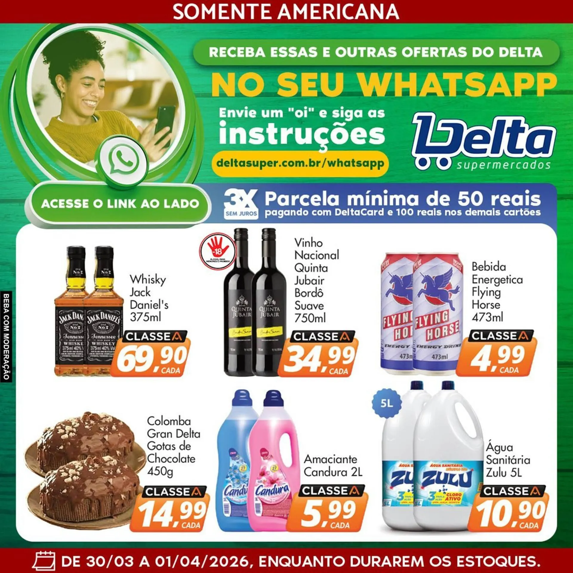 Encarte de Catálogo Delta Supermercados 30 de março até 1 de abril 2026 - Pagina 1