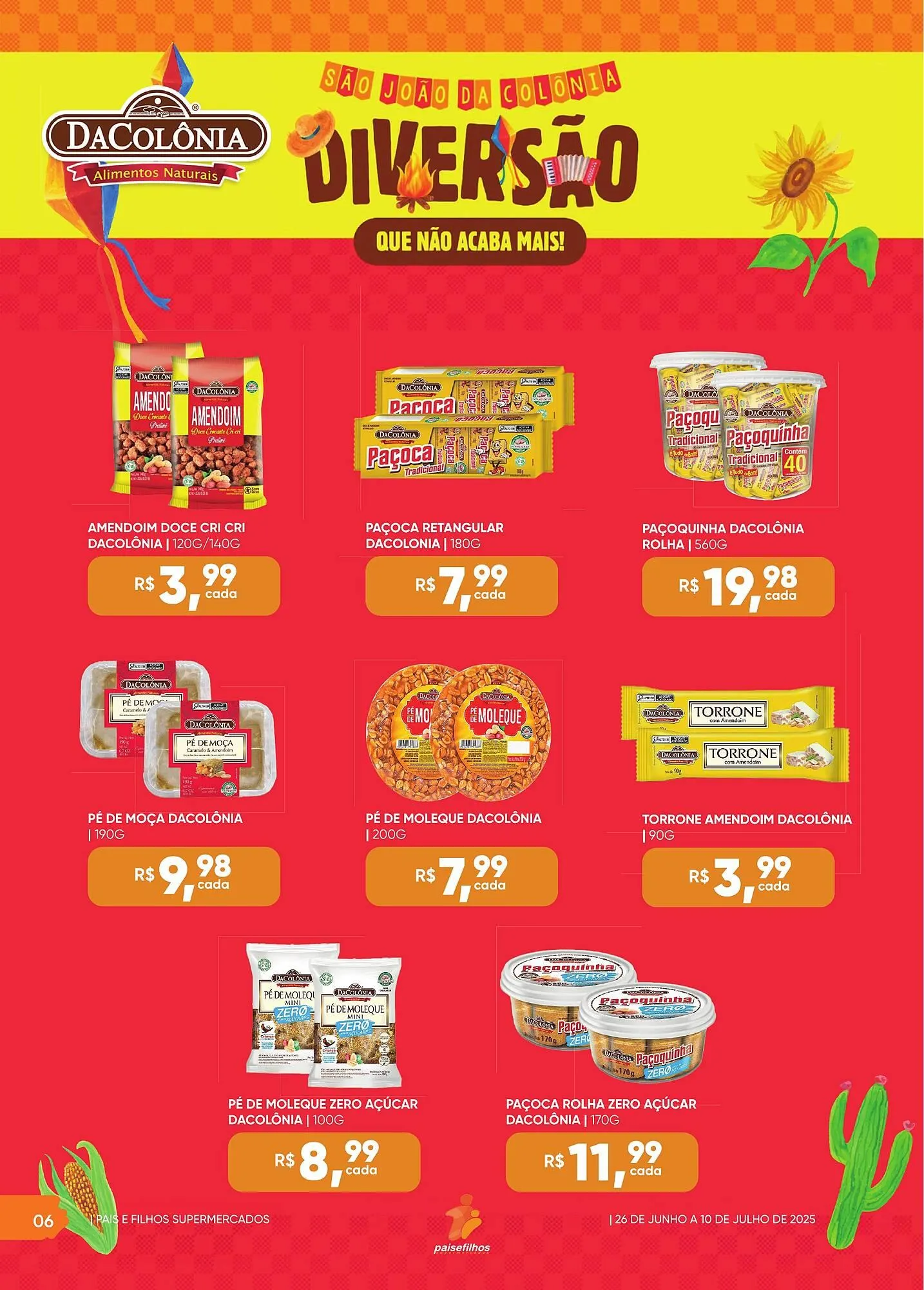 Encarte de Catálogo Pais e Filhos Supermercados 2 de julho até 10 de julho 2025 - Pagina 6