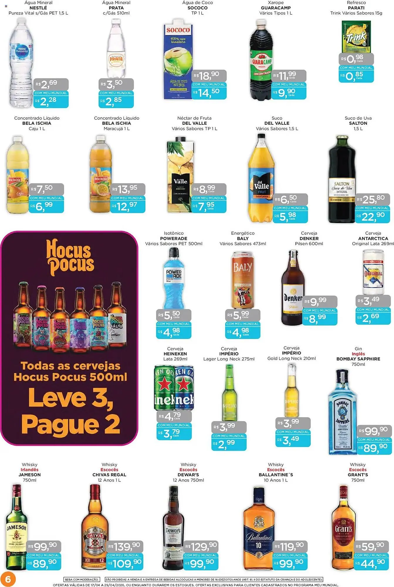 Encarte de Encarte Supermercados Mundial 17 de abril até 29 de abril 2026 - Pagina 6