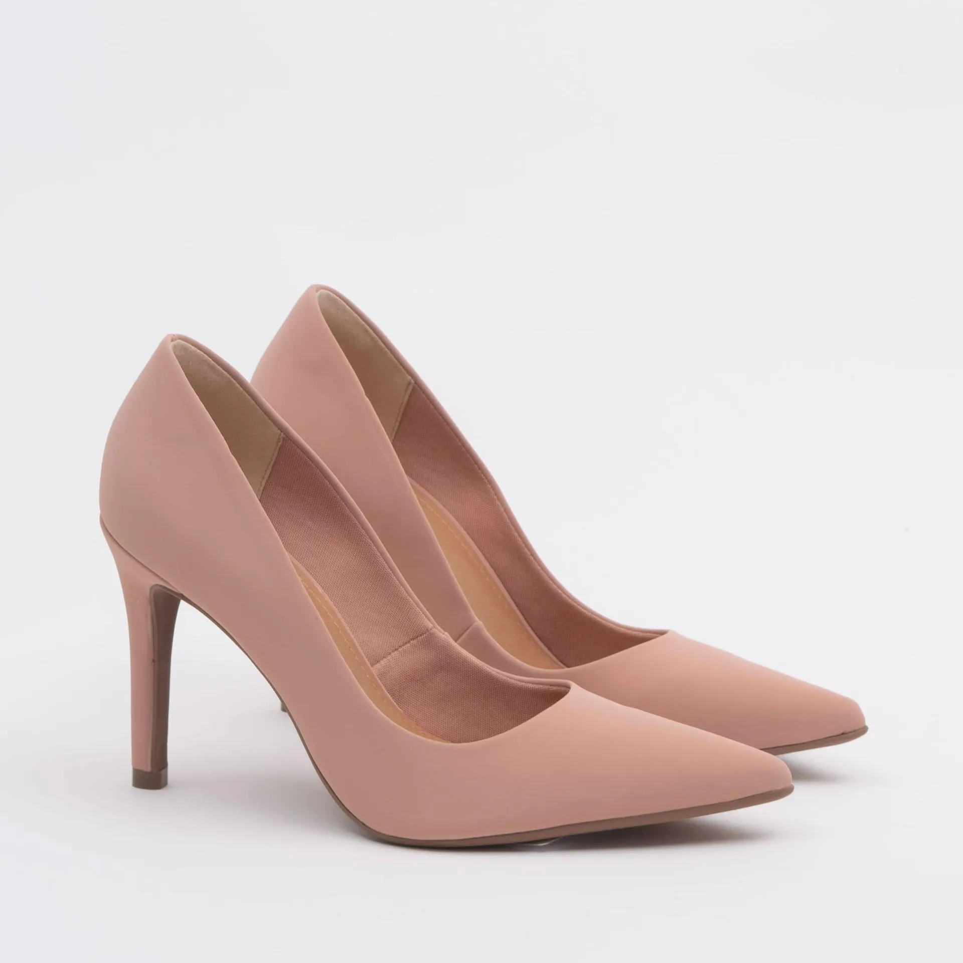 Scarpin nubuck Bico Fino - ROSADO