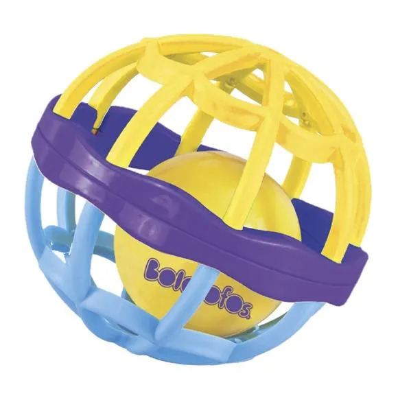 chocalho baby ball colorido bolofofos