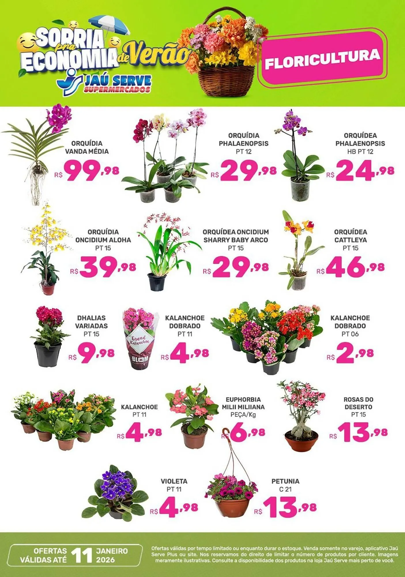 Encarte de Catálogo Supermercados Jau Serve 8 de janeiro até 11 de janeiro 2026 - Pagina 1