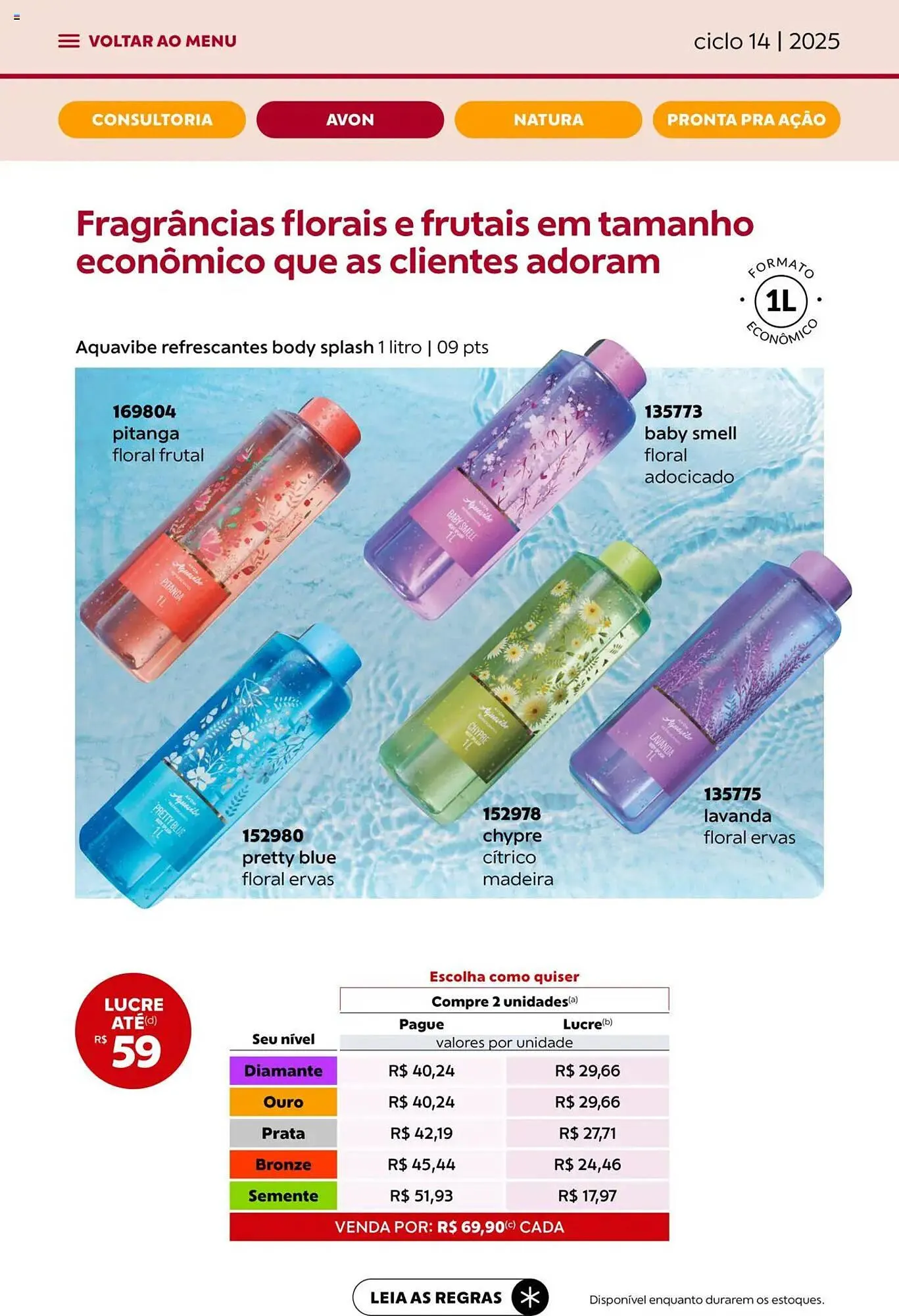 Encarte de Catálogo Avon 13 de agosto até 3 de setembro 2025 - Pagina 11