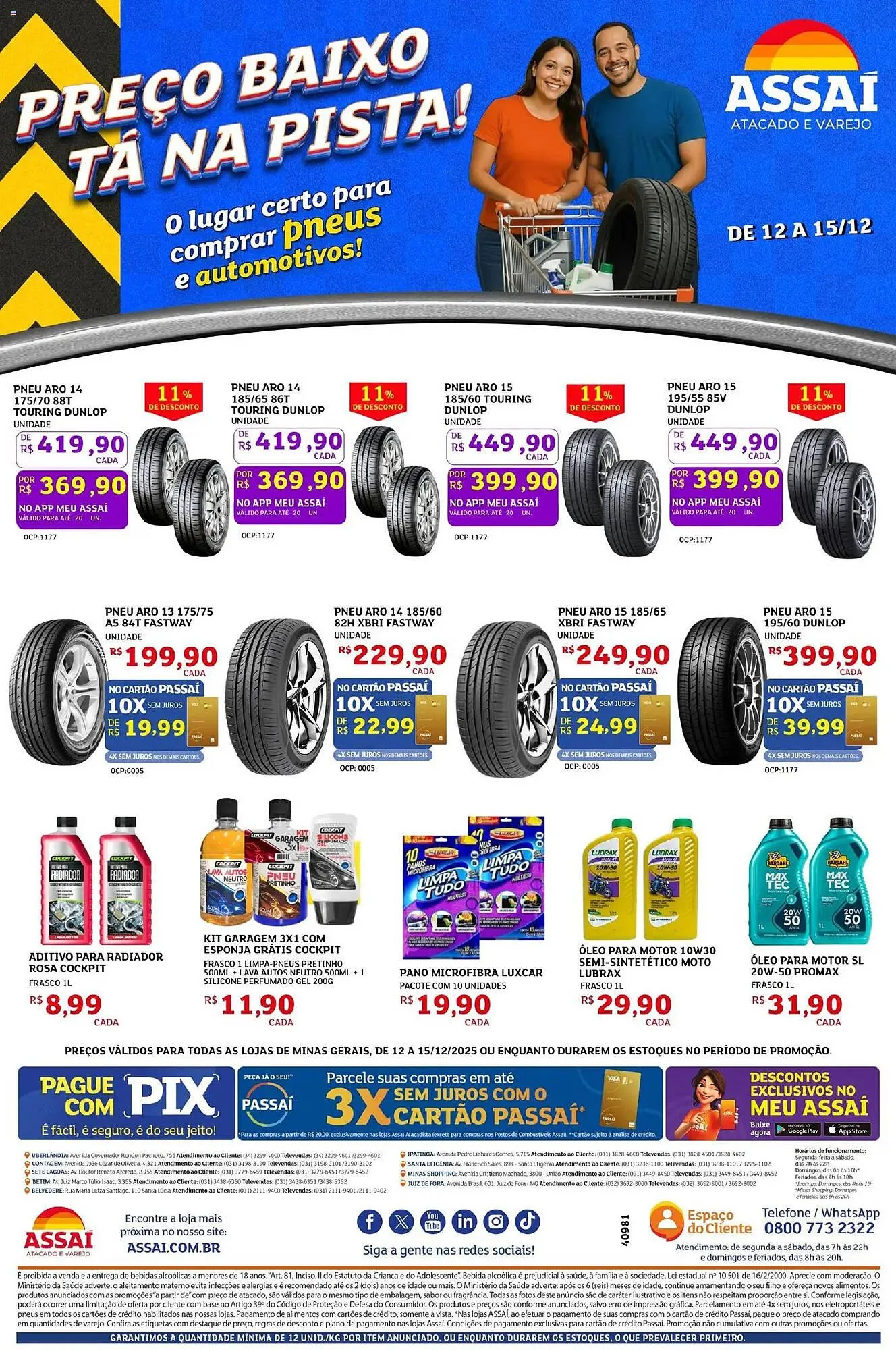 Encarte de Encarte Assaí Atacadista 12 de dezembro até 15 de dezembro 2025 - Pagina 1
