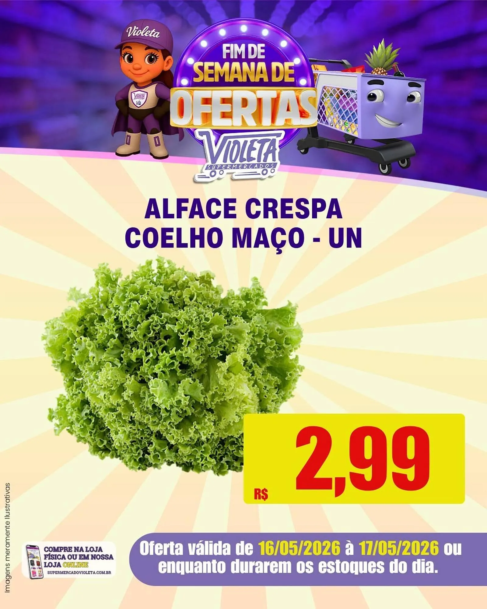 Encarte de Catálogo Violeta Supermercados 16 de maio até 17 de maio 2026 - Pagina 9
