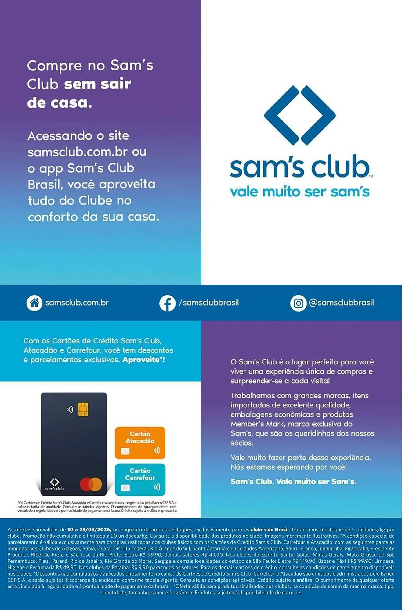 Encarte de Folheto Sam's Club 10 de março até 23 de março 2026 - Pagina 7