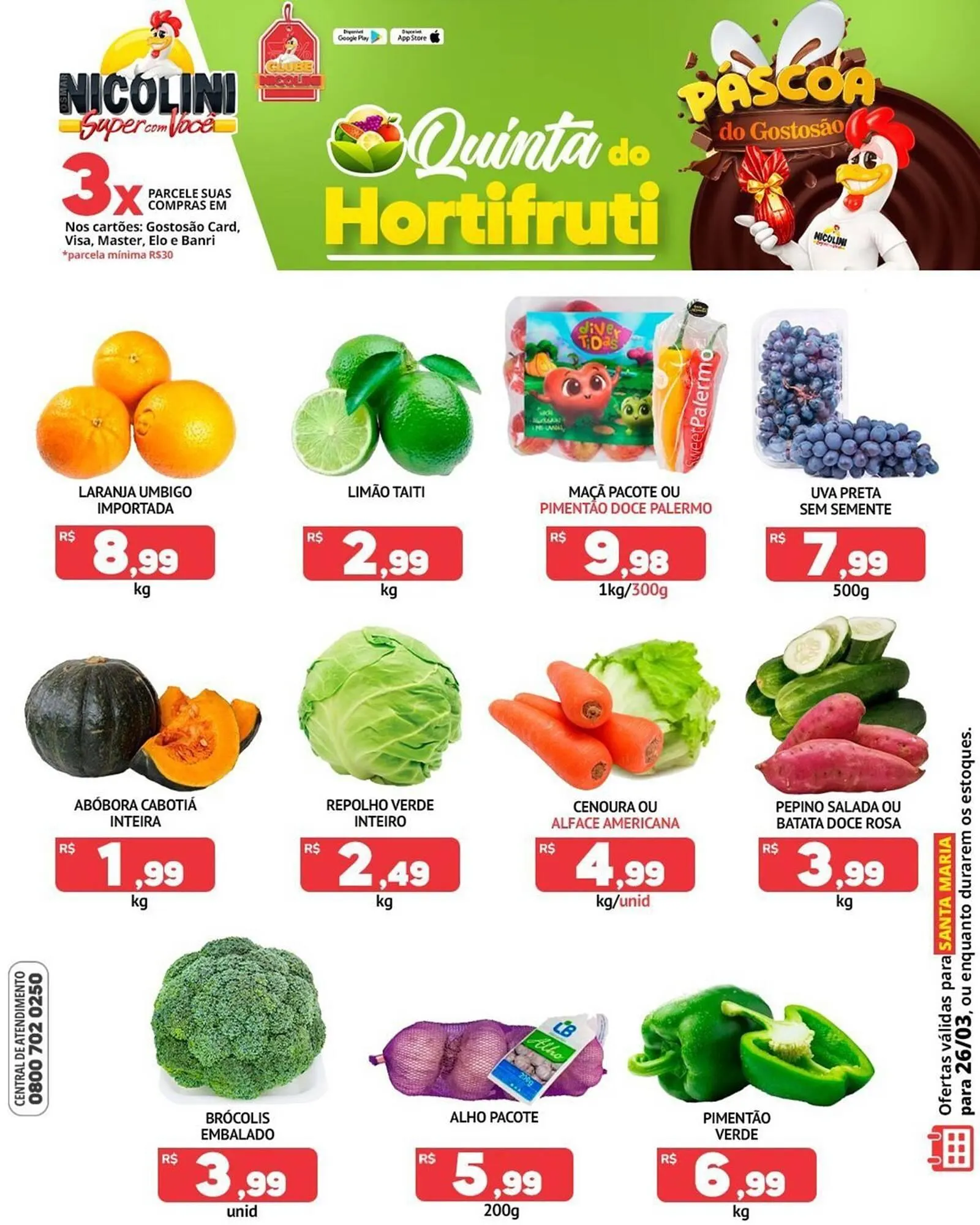 Encarte de Catálogo Super Nicolini 26 de março até 26 de março 2026 - Pagina 1