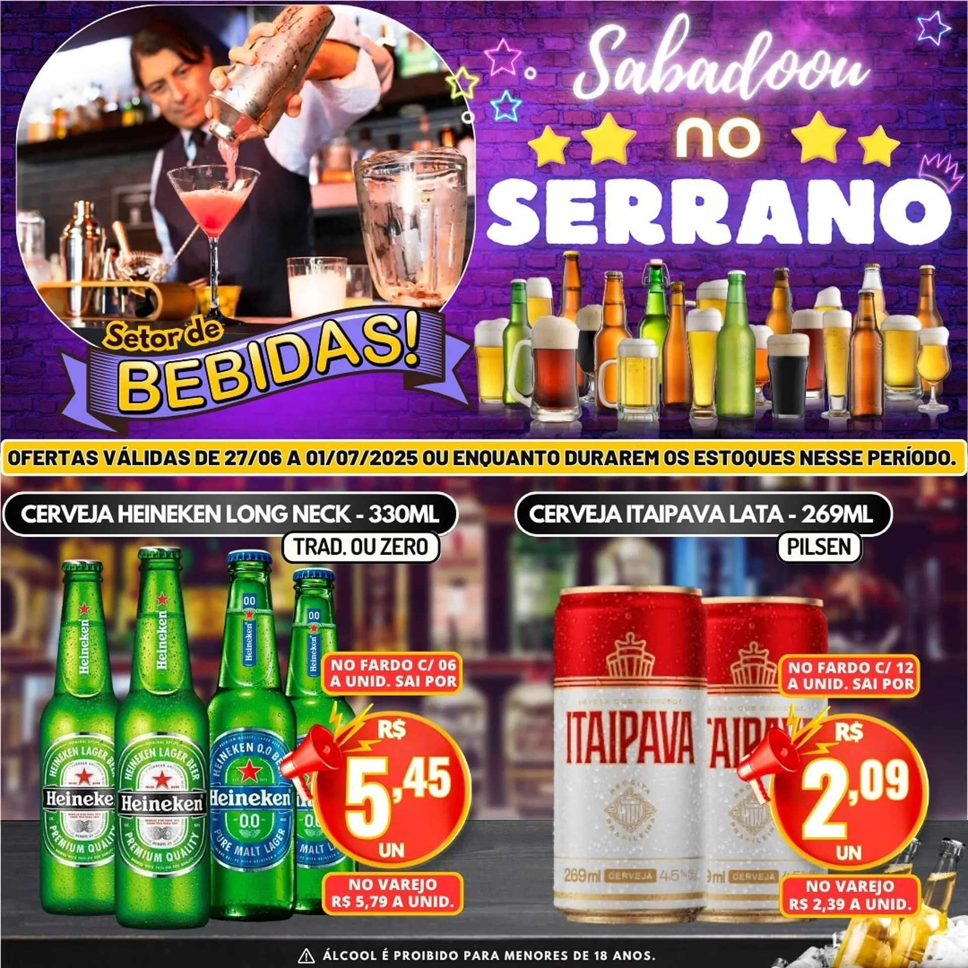 Encarte de Catálogo Serrano Supermercado 29 de junho até 1 de julho 2025 - Pagina 1