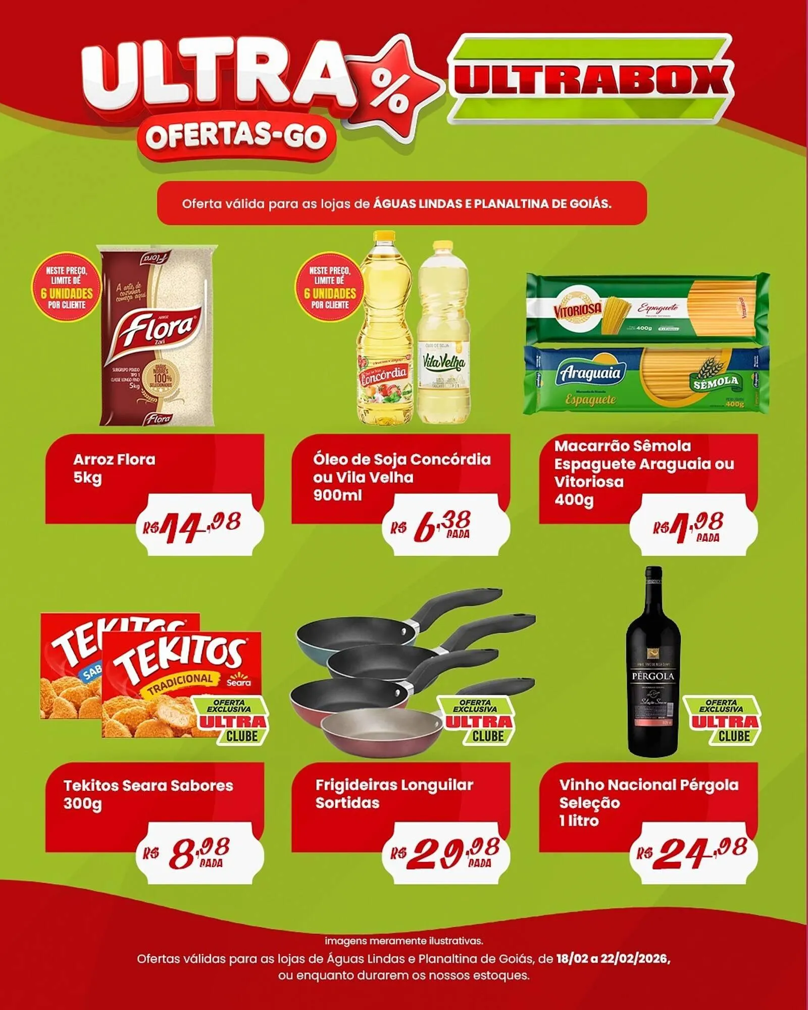 Encarte de Panfleto Ultrabox 18 de fevereiro até 22 de fevereiro 2026 - Pagina 1