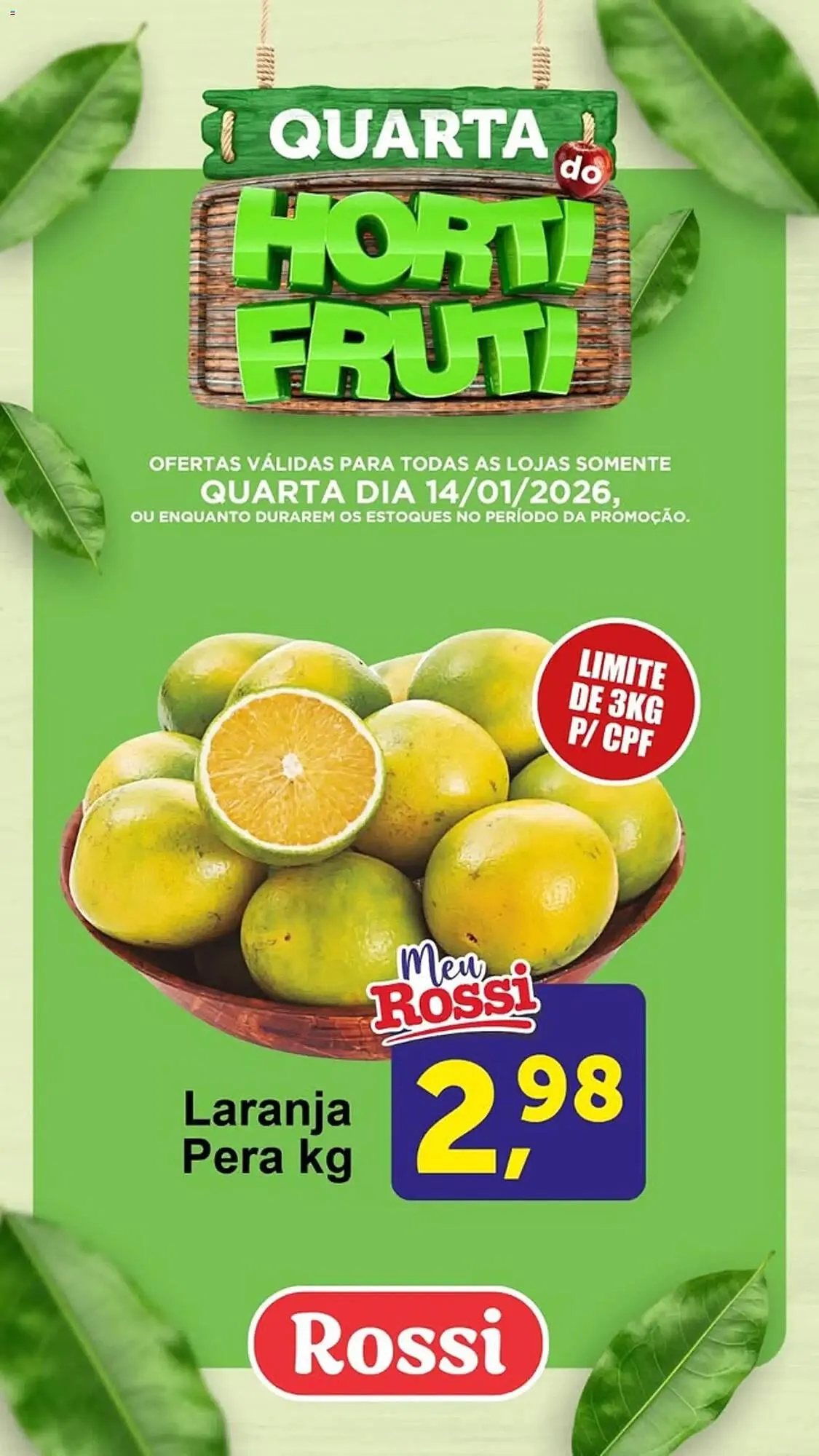 Encarte de Folheto Rossi Supermercado 14 de janeiro até 14 de janeiro 2026 - Pagina 2