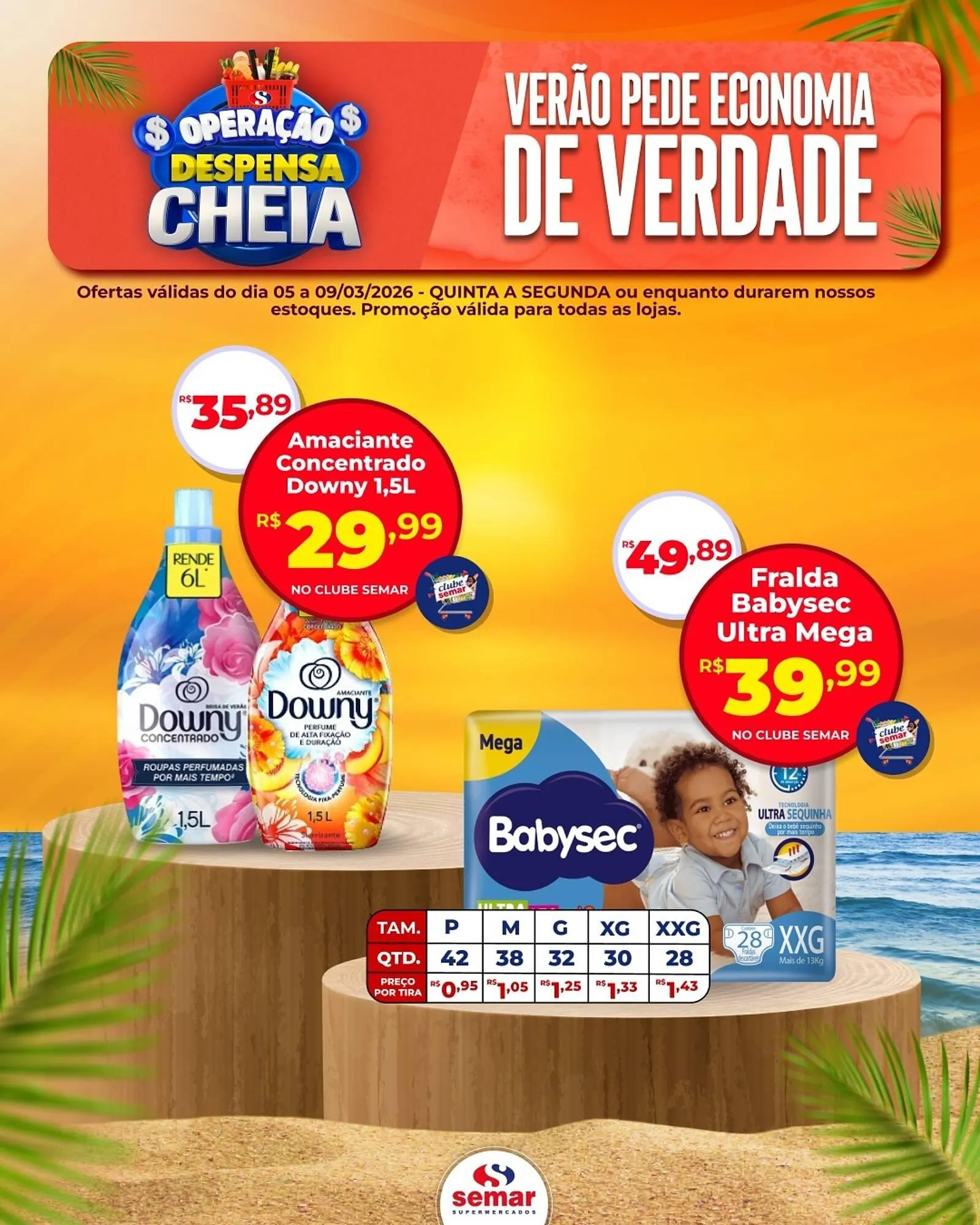 Encarte de Folheto Semar Supermercado 7 de março até 9 de março 2026 - Pagina 3