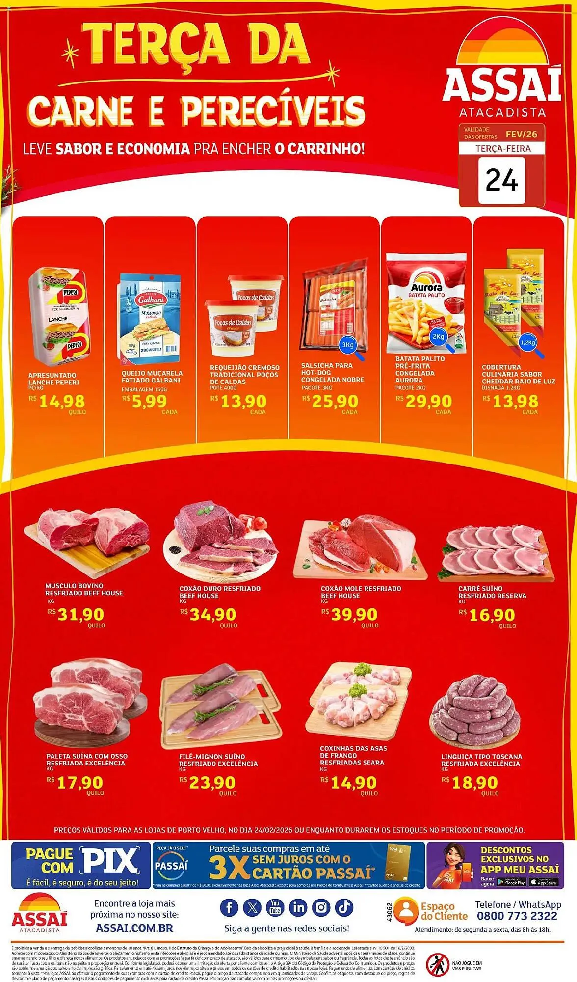 Encarte de Encarte Assaí Atacadista 24 de fevereiro até 24 de fevereiro 2026 - Pagina 1