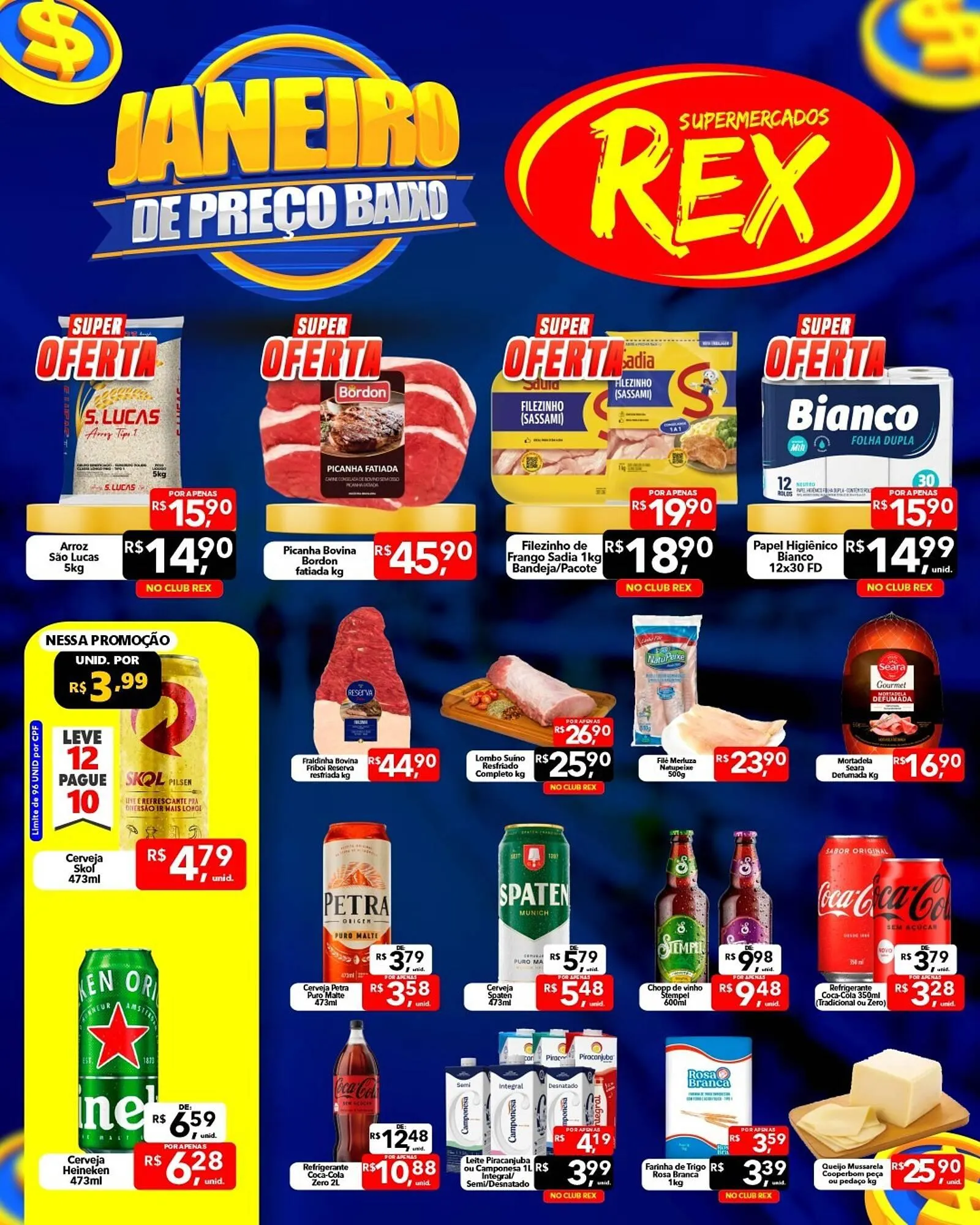 Encarte de Catálogo Supermercados Rex 9 de janeiro até 11 de janeiro 2026 - Pagina 1