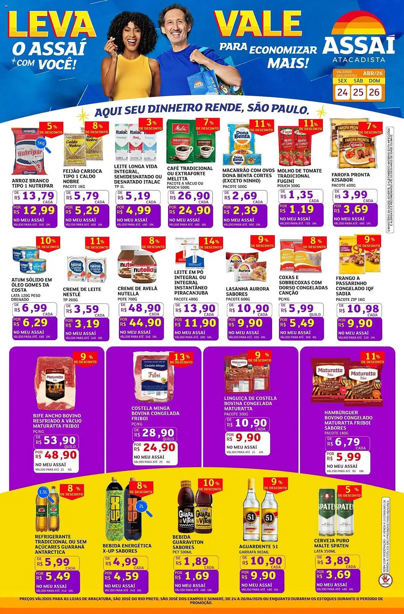 Encarte de Encarte Assaí Atacadista 24 de abril até 27 de abril 2026 - Pagina 1