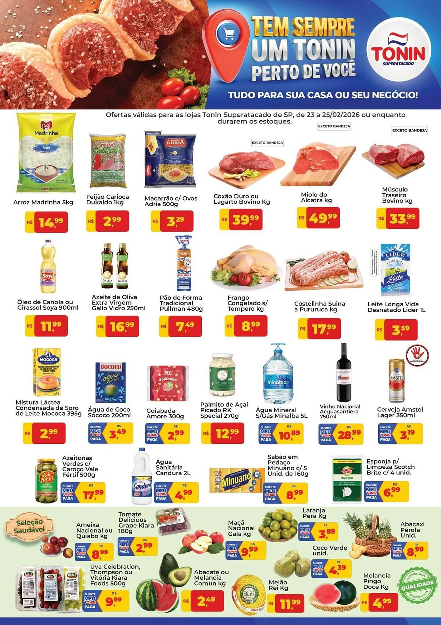 Encarte de Catálogo Tonin Superatacado 23 de fevereiro até 25 de fevereiro 2026 - Pagina 1