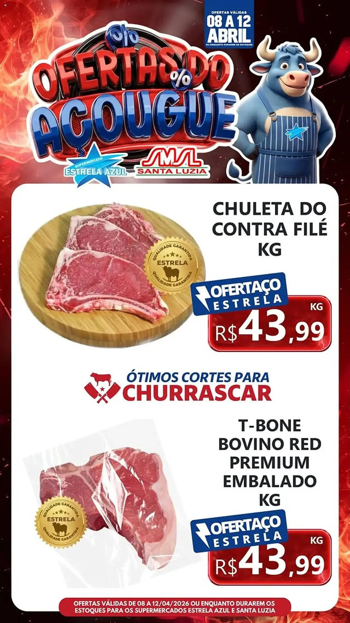 Encarte de Folheto Supermercado Estrela Azul 8 de abril até 13 de abril 2026 - Pagina 4