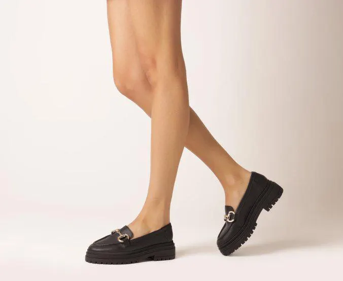 Mocassim Tratorado Preto Bridão