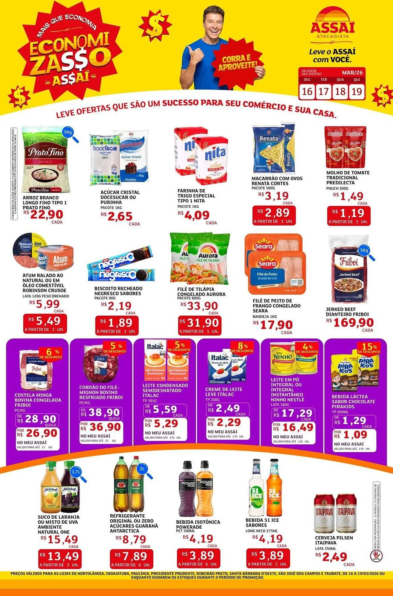 Encarte de Encarte Assaí Atacadista 16 de março até 19 de março 2026 - Pagina 1