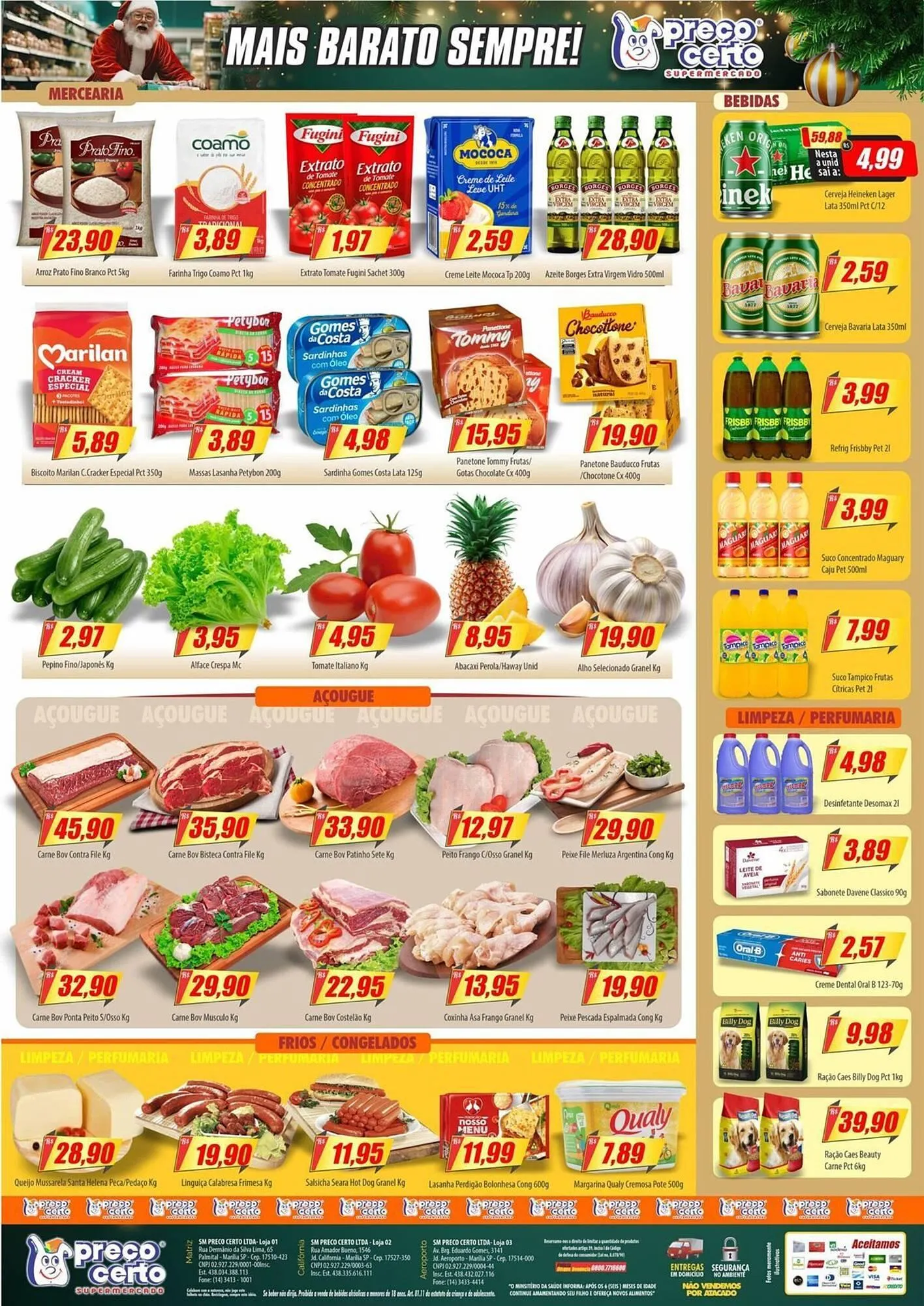 Encarte de Catálogo Preço Certo 9 de dezembro até 15 de dezembro 2025 - Pagina 1