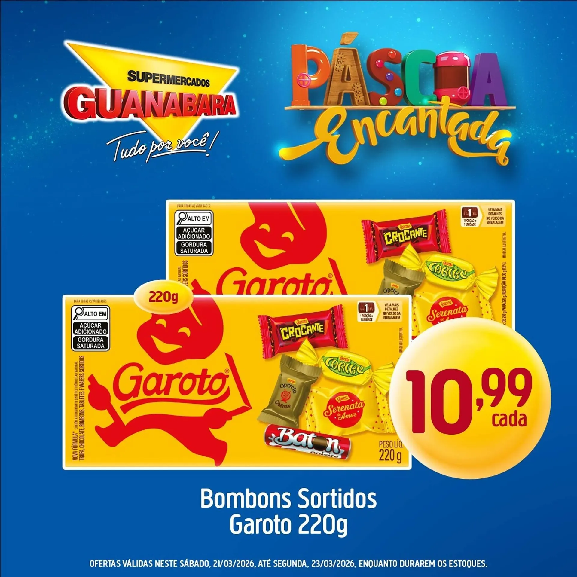 Encarte de Encarte Supermercados Guanabara 21 de março até 23 de março 2026 - Pagina 1