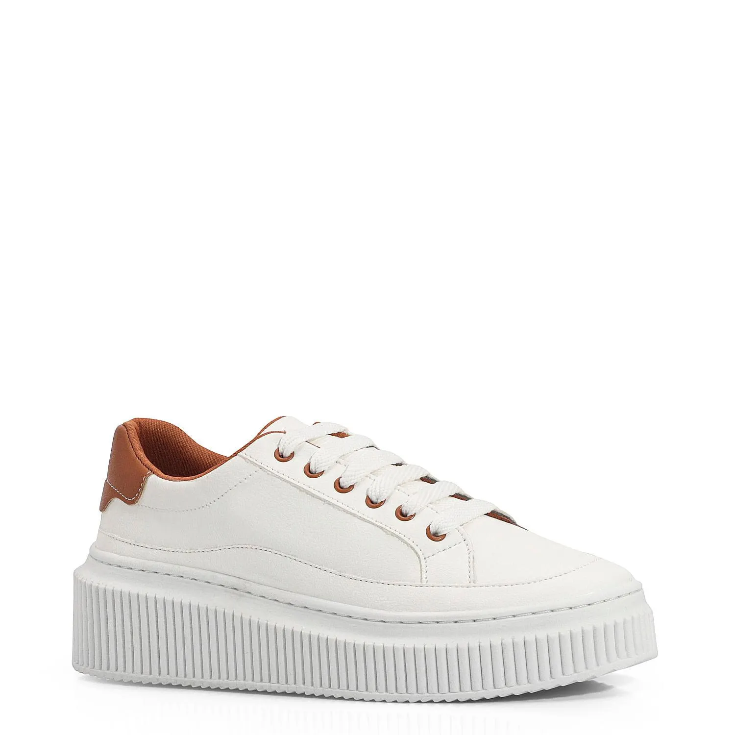 Tênis Alt Branco/Caramelo