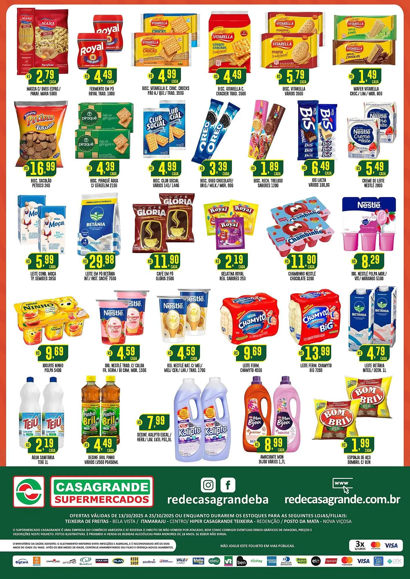 Encarte de Catálogo Casagrande Supermercados 13 de outubro até 25 de outubro 2025 - Pagina 2