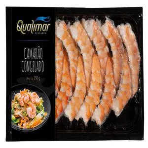Camarão 21/25 Qualimar Congelado Descascado Esvicerado 250g