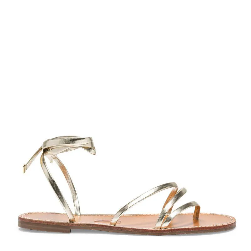 Rasteira Metalcolor Crinkle 2 Ouro Claro