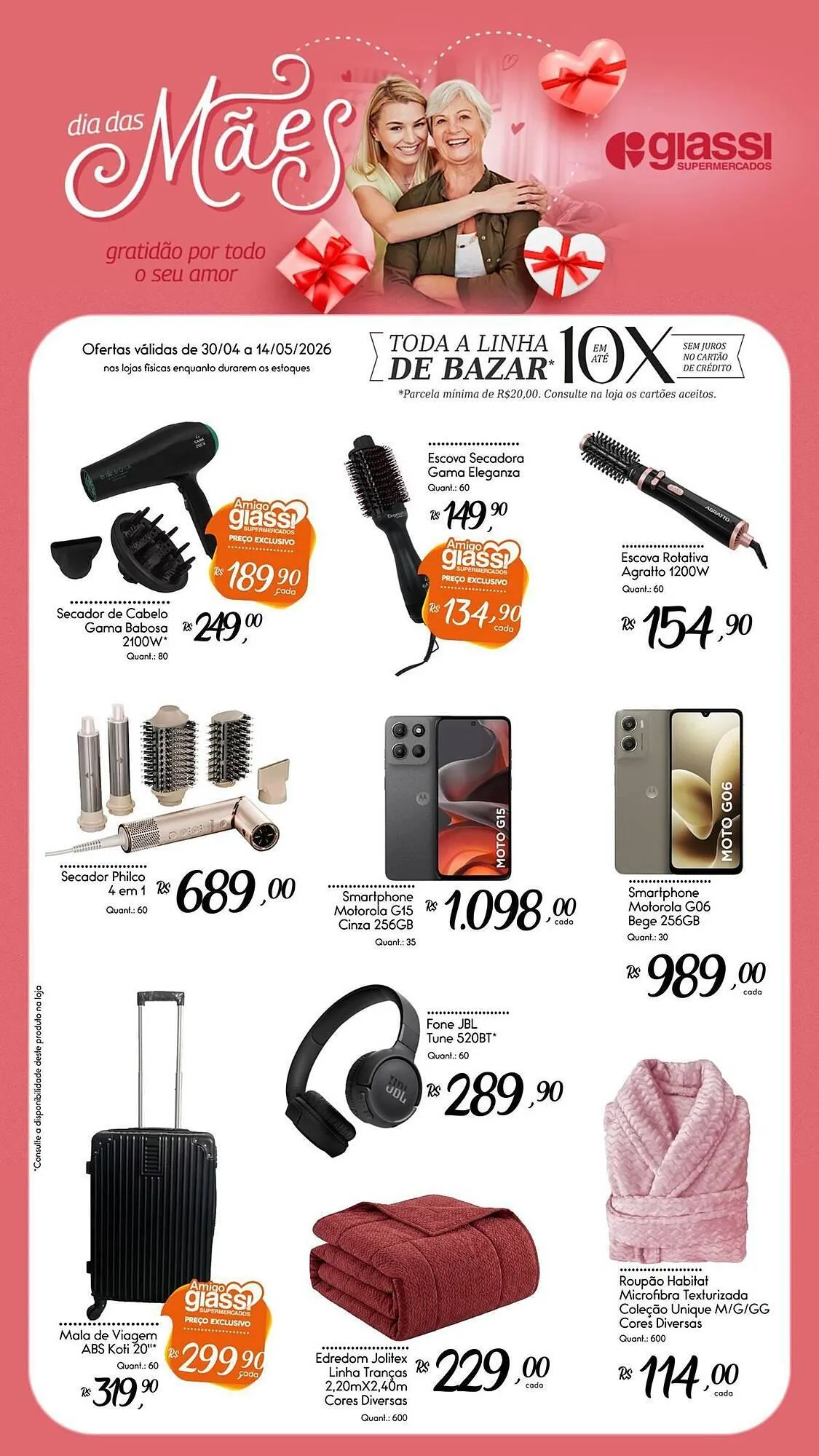 Encarte de Encarte Giassi Supermercados 30 de abril até 14 de maio 2026 - Pagina 1