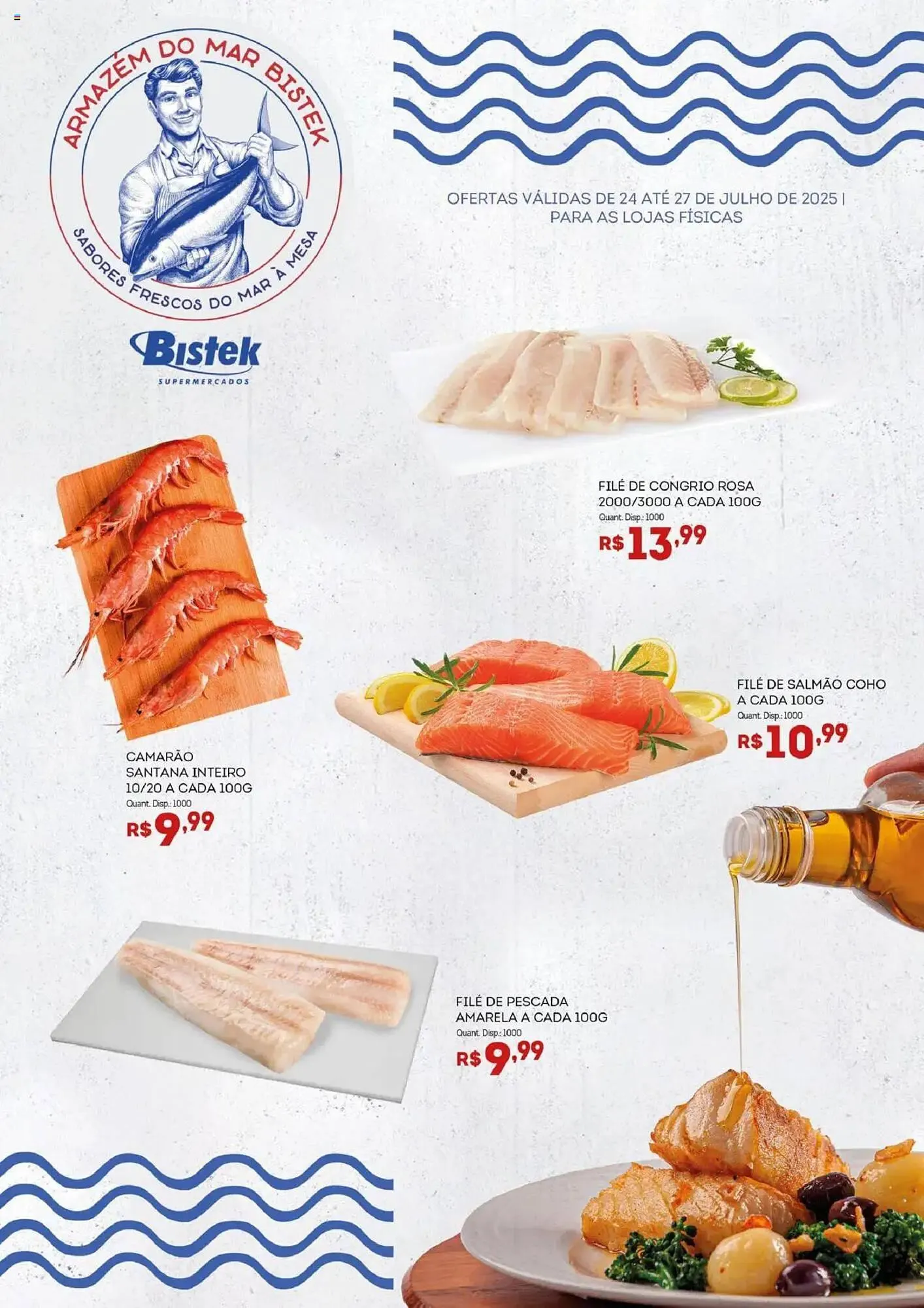Encarte de Catálogo Bistek Supermercados 24 de julho até 27 de julho 2025 - Pagina 1