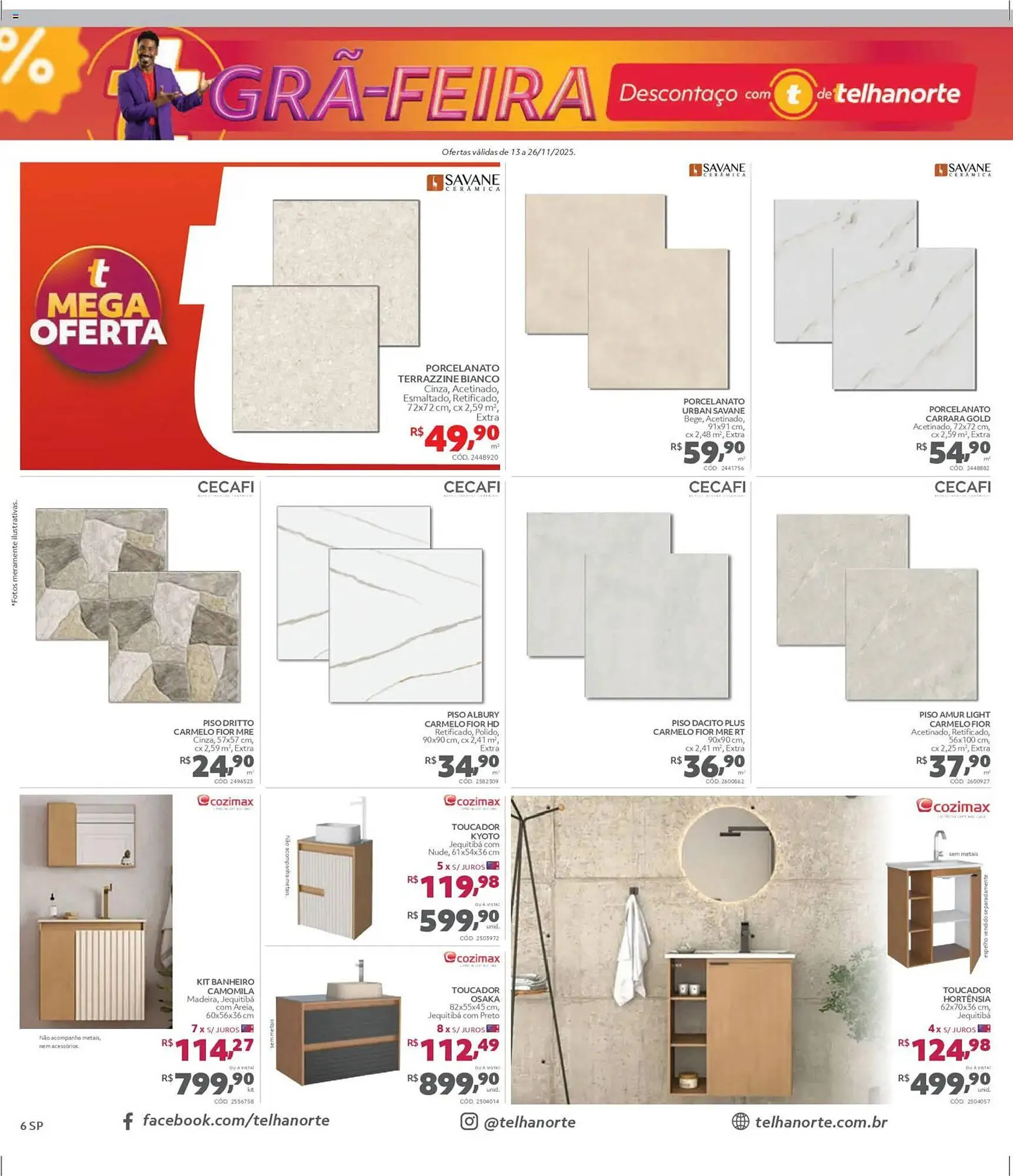 Encarte de Catálogo Telhanorte 13 de novembro até 27 de novembro 2025 - Pagina 6