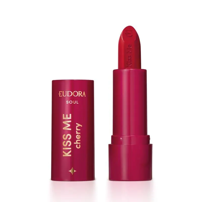 Batom Matte Vermelho Viciante Kiss Me Cherry 3,7g