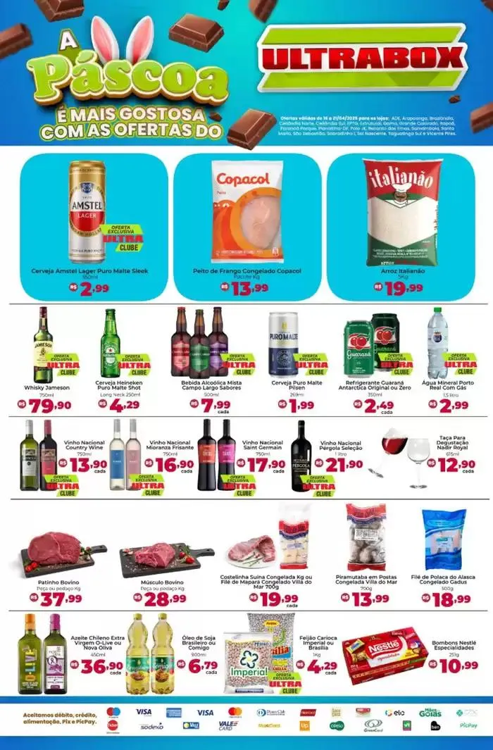 Encarte de Páscoa E Mais Gostosa Com As Ofertas Do Ultrabox 17 de abril até 21 de abril 2025 - Pagina 1