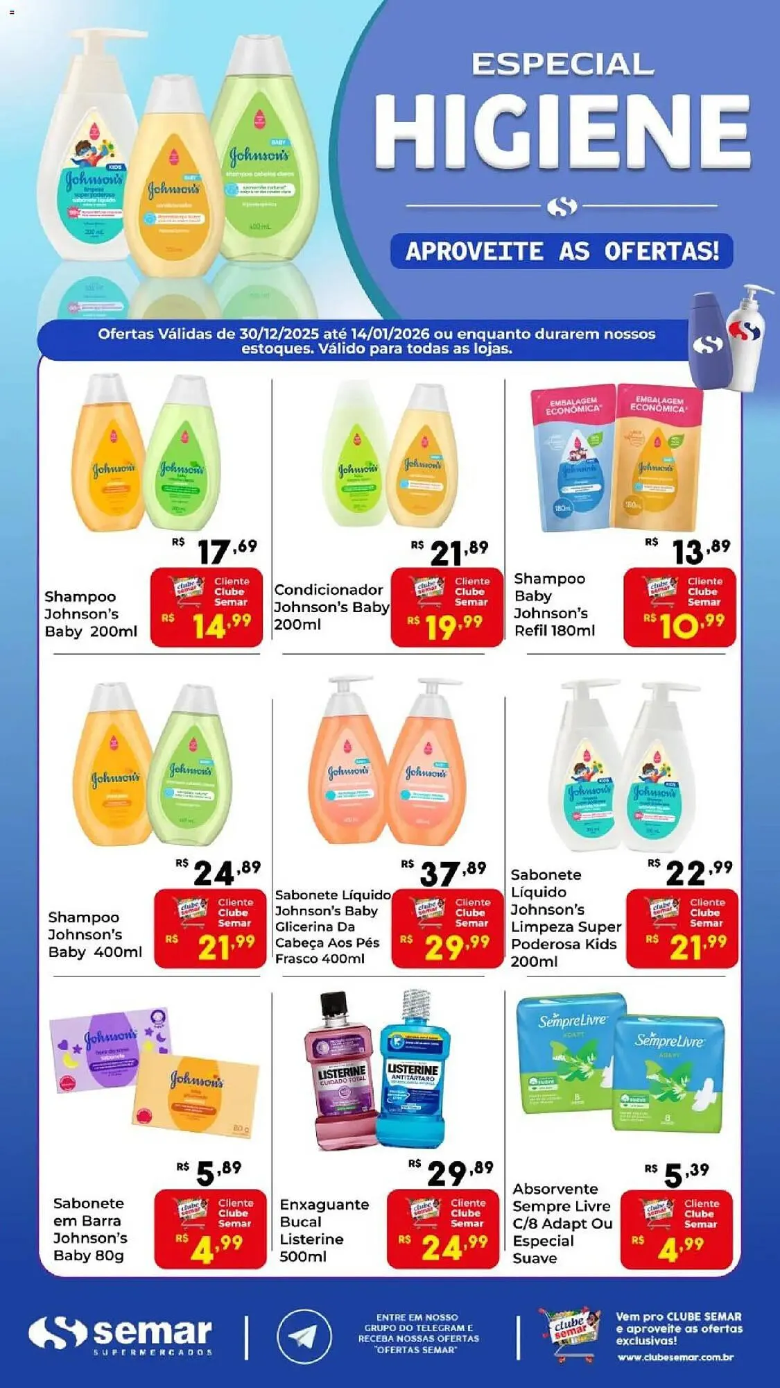 Encarte de Folheto Semar Supermercado 2 de janeiro até 14 de janeiro 2026 - Pagina 1