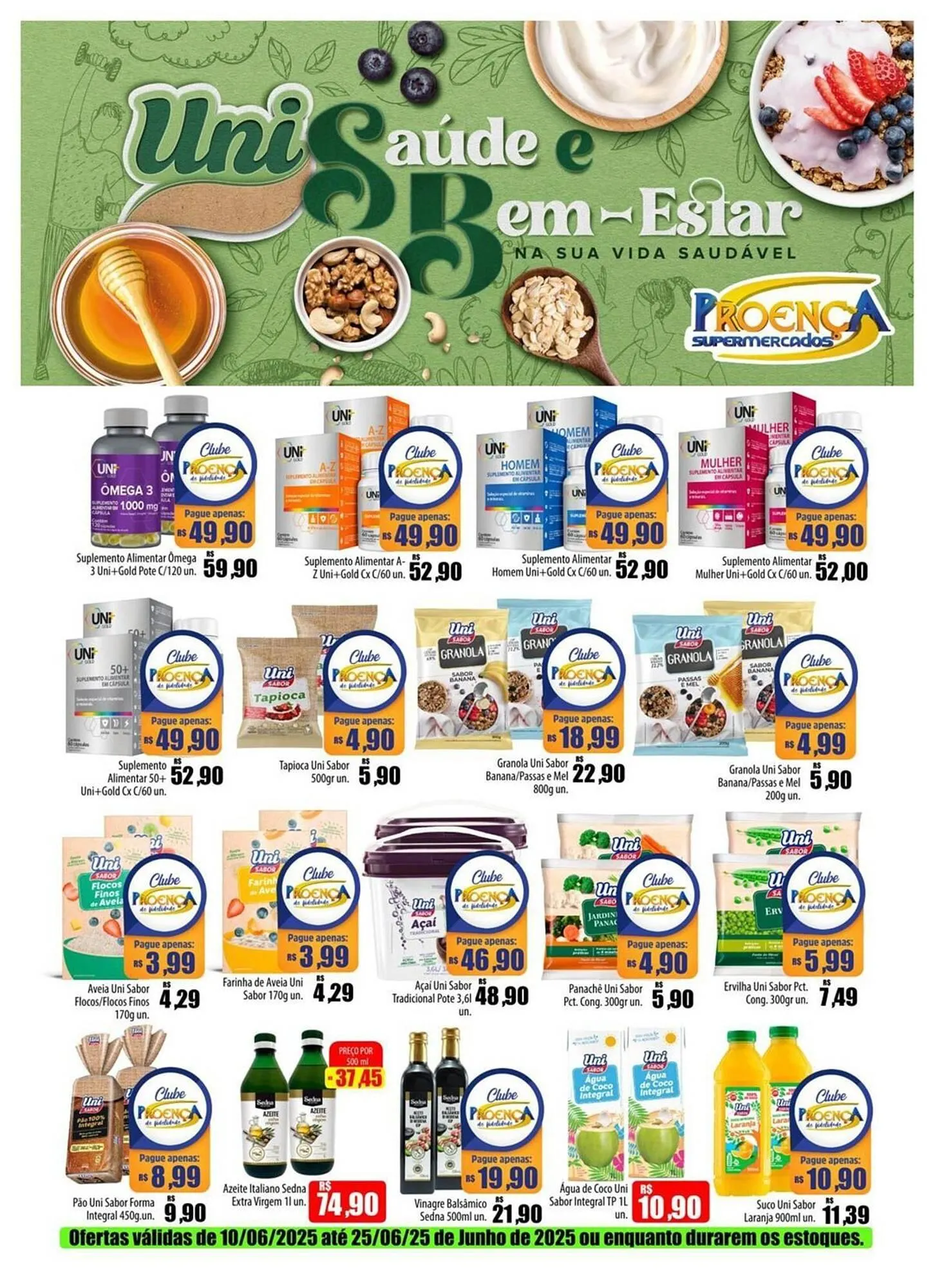 Encarte de Catálogo Proença Supermercados 10 de junho até 25 de junho 2025 - Pagina 1