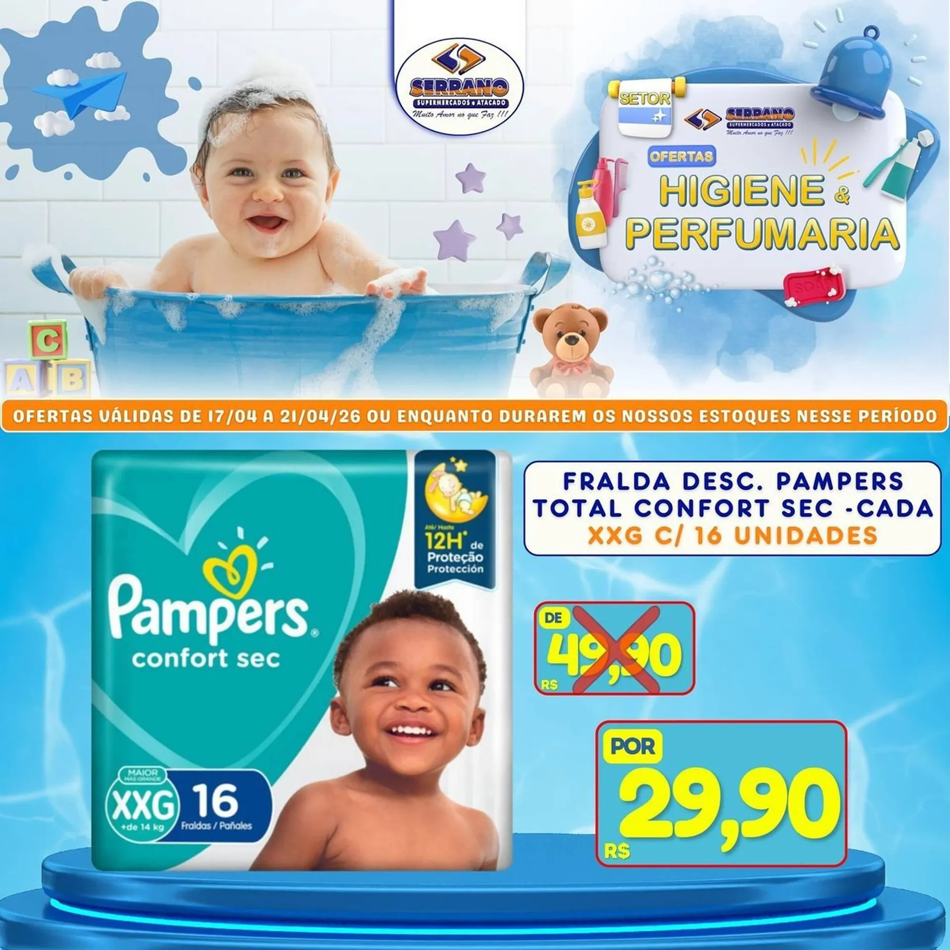 Encarte de Catálogo Serrano Supermercado 17 de abril até 21 de abril 2026 - Pagina 1