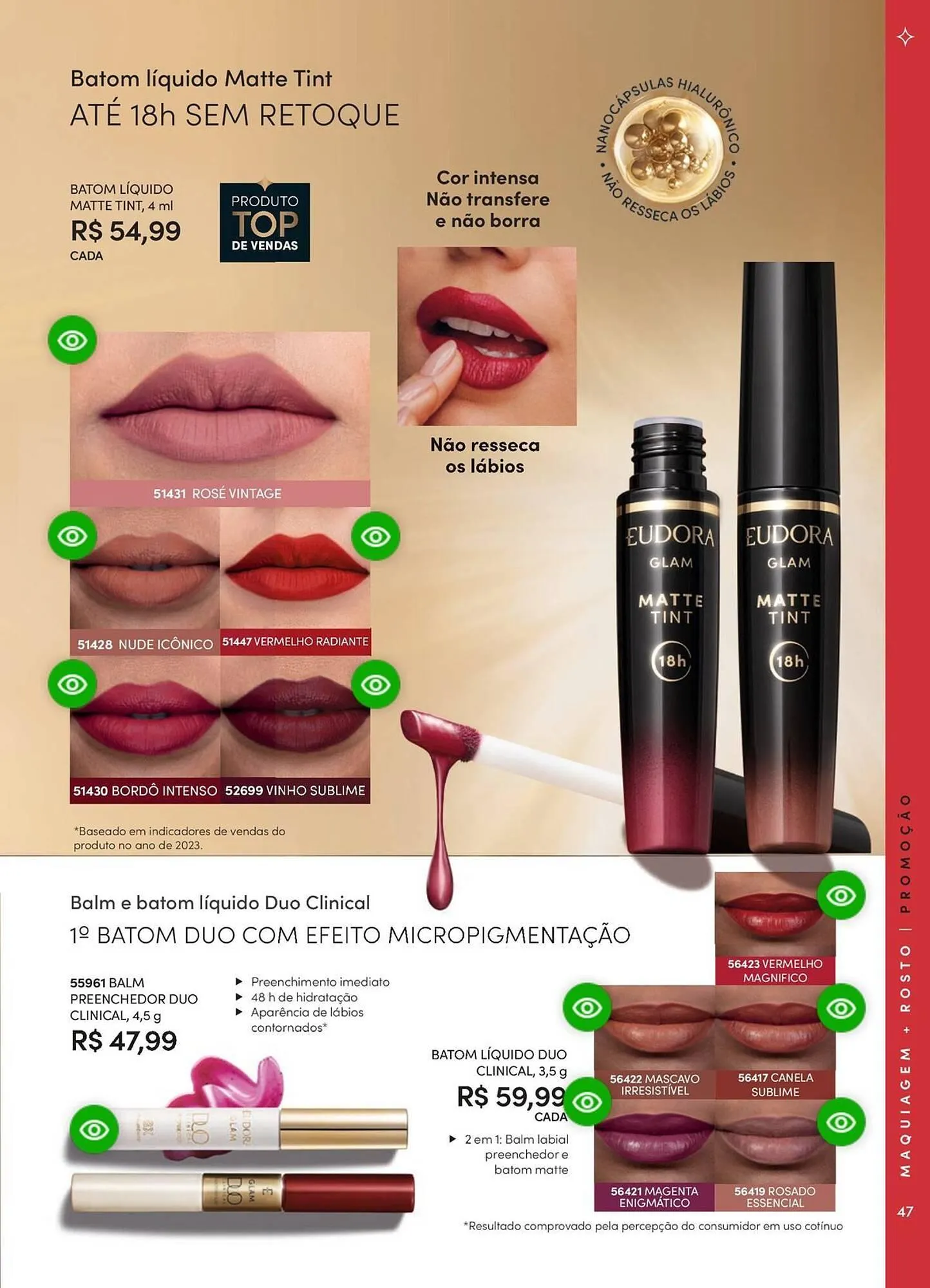 Encarte de Catálogo Eudora 23 de abril até 30 de junho 2025 - Pagina 53