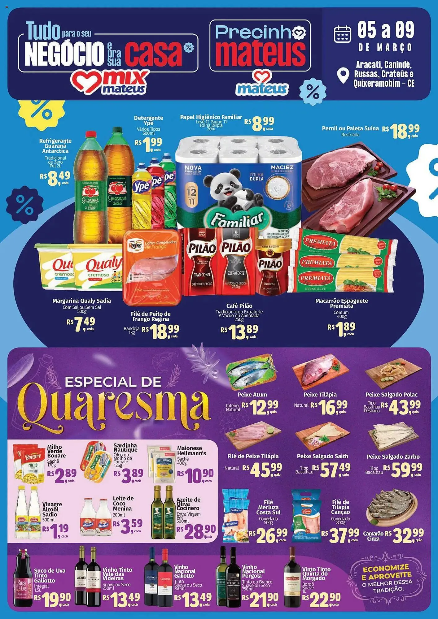 Encarte de Catálogo Supermercados Mateus 5 de março até 9 de março 2026 - Pagina 1